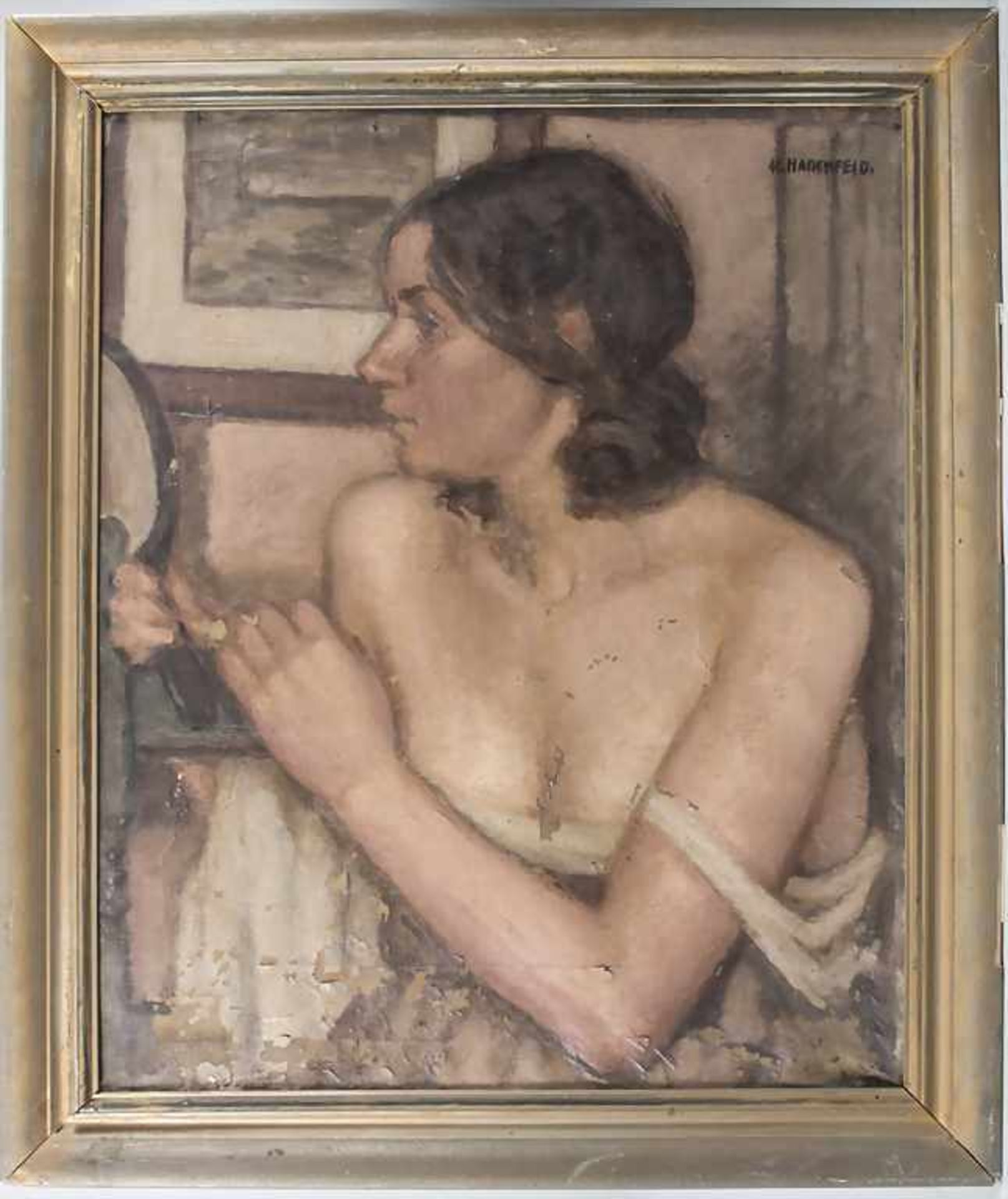 Claus Heinrich Hadenfeld (1878-1943), 'Brustbild einer jungen Dame' / 'A portrait of a young lad - Bild 2 aus 5