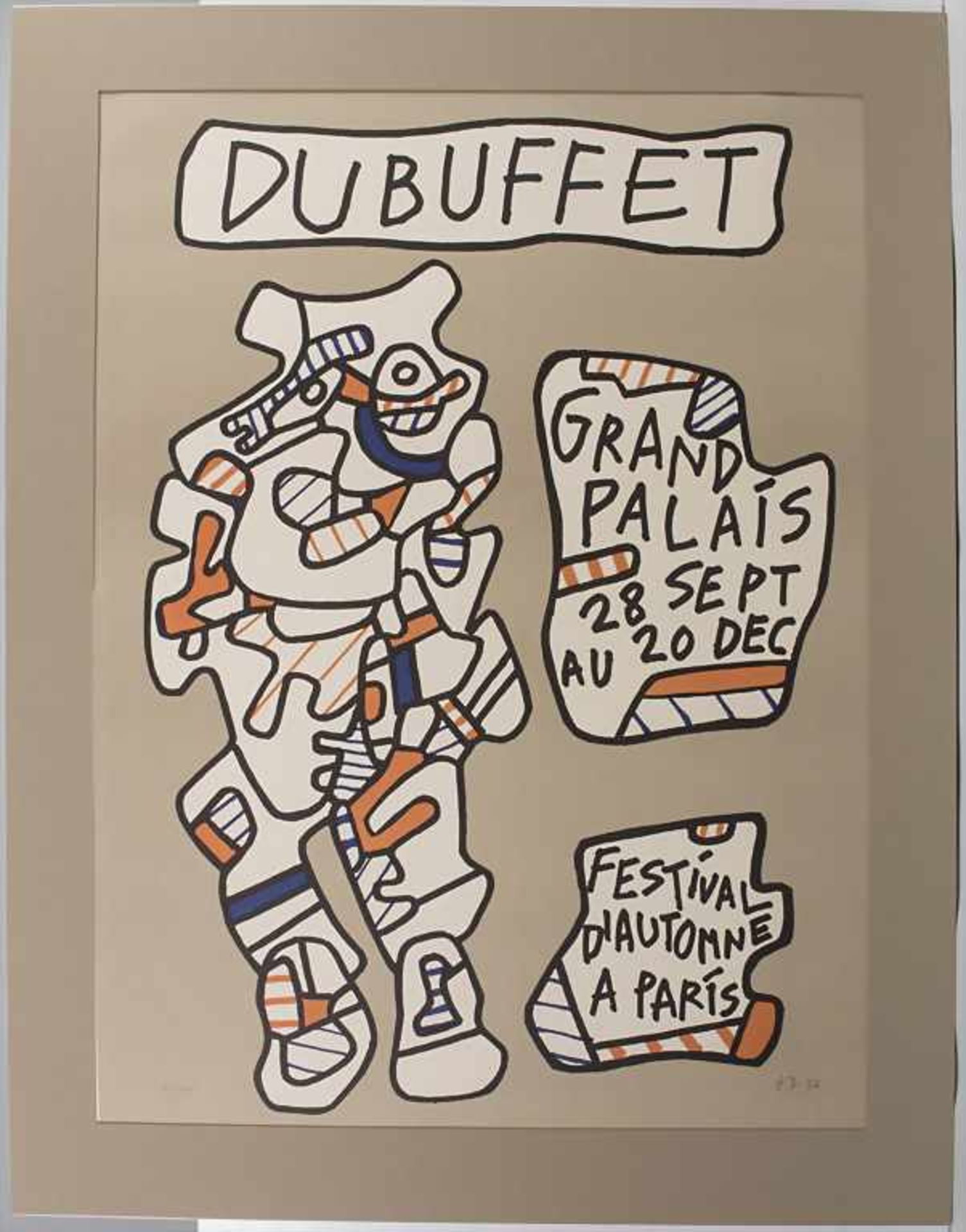 Jean Dubuffet (1901-1985), 'Festival d'automne à Paris'Technik: Farblithografie auf P