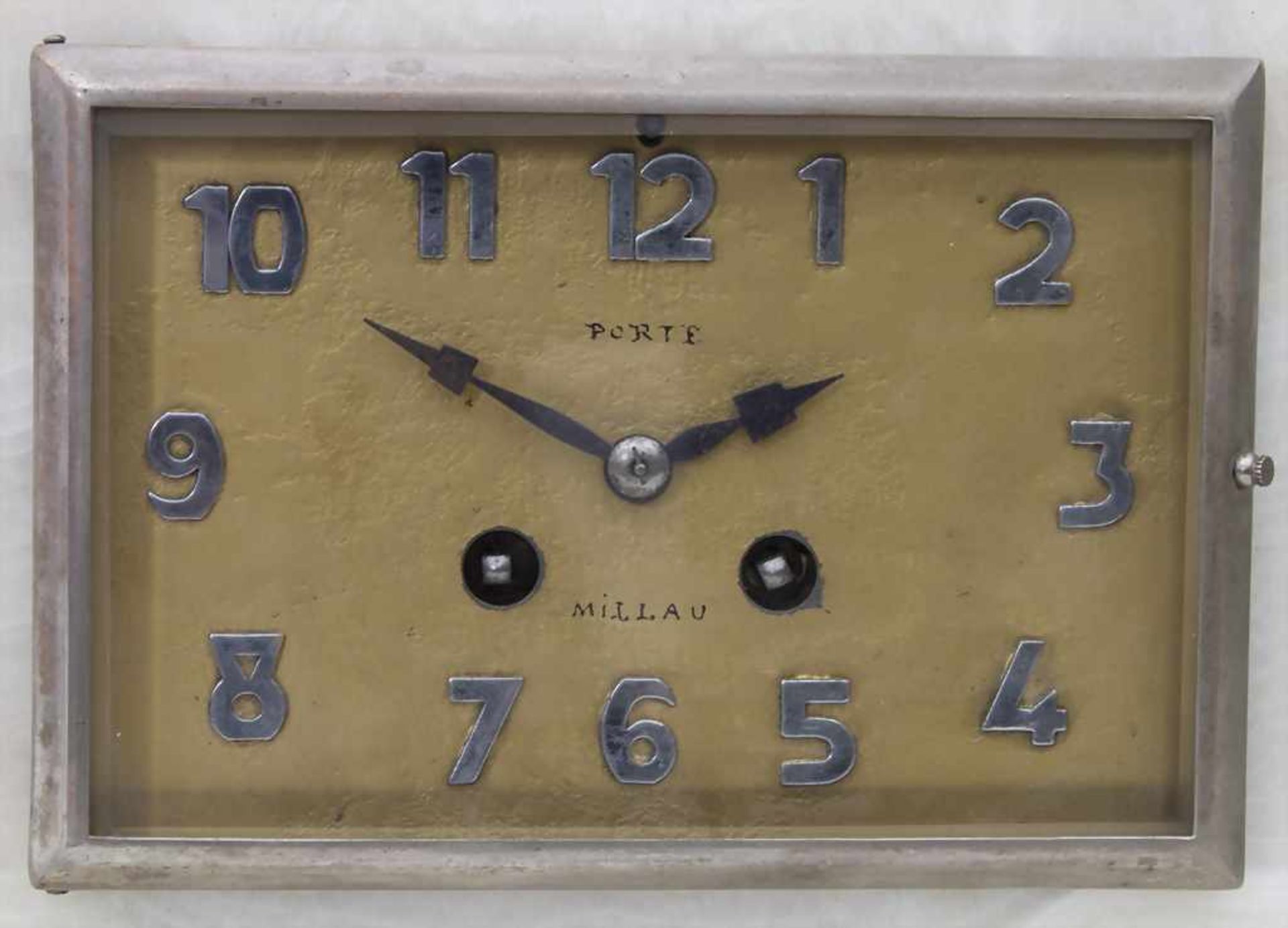 Art Déco Kaminuhr / An Art Deco clock, Porte à Millau, um 1925Material: zweiffarbige - Image 7 of 9