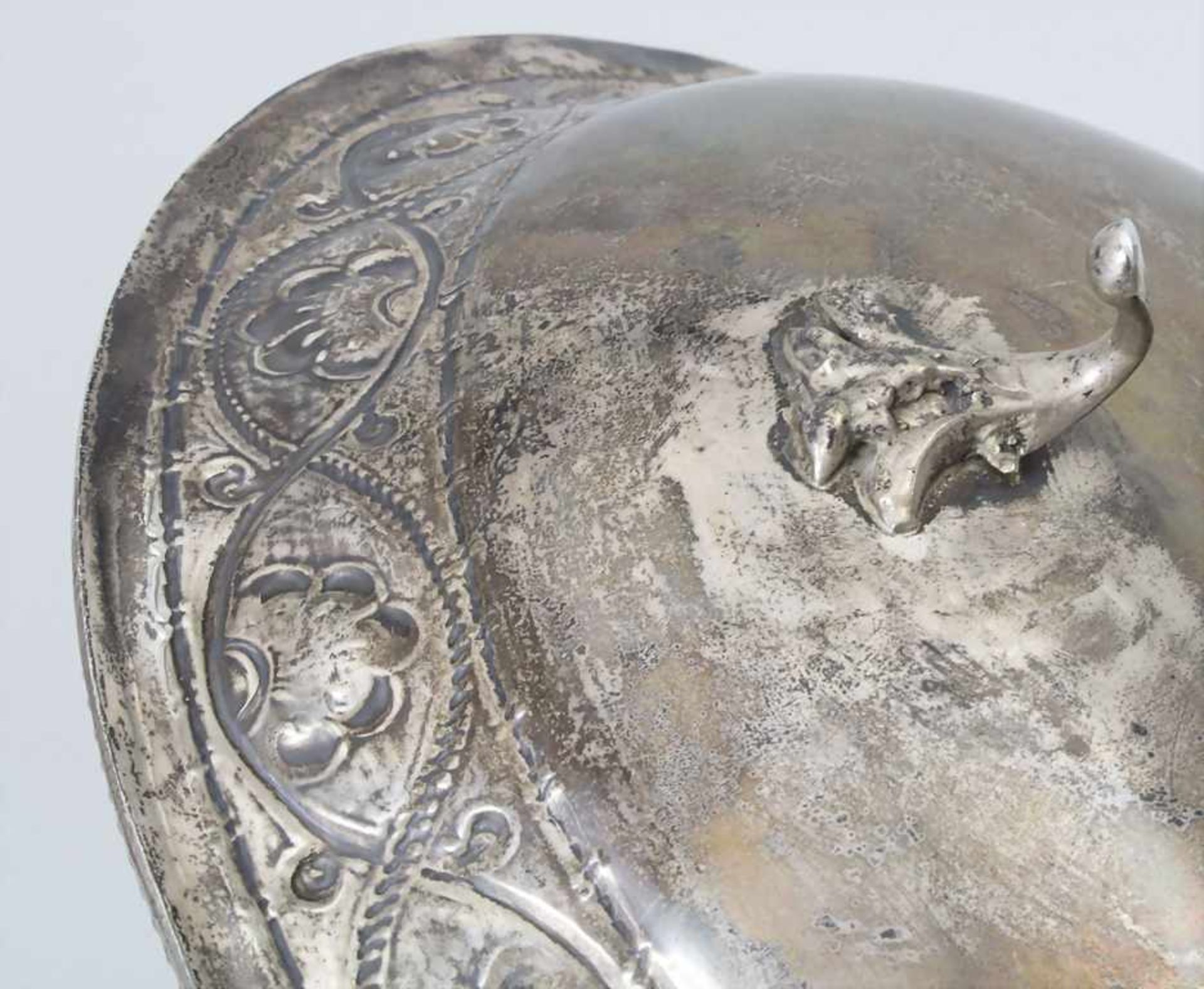 Tazza / A silver tazza, Italien, 20. Jh.Material: Silber Ag 925/000,Punzierung: Ga - Bild 6 aus 6