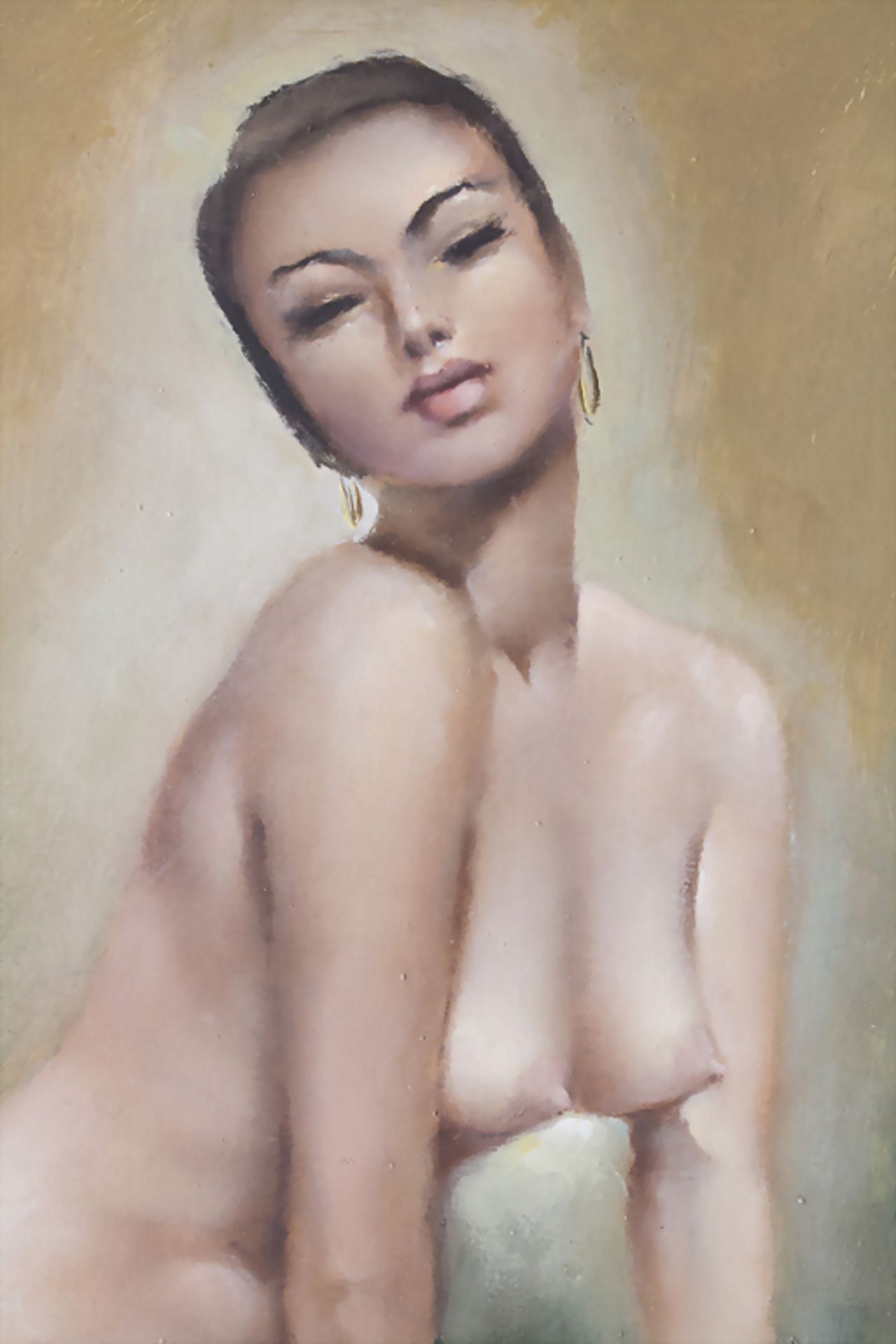 Künstler des 20. Jh., 'Weiblicher Akt' / 'A female nude'Technik: Öl auf Hartfaserpla - Image 4 of 5