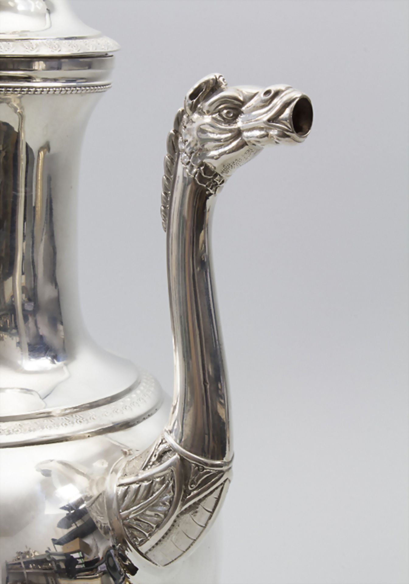 Empire Schenkkrug / An Empire silver jug, Niederlande / Netherlands, um 1800Material: - Image 7 of 17