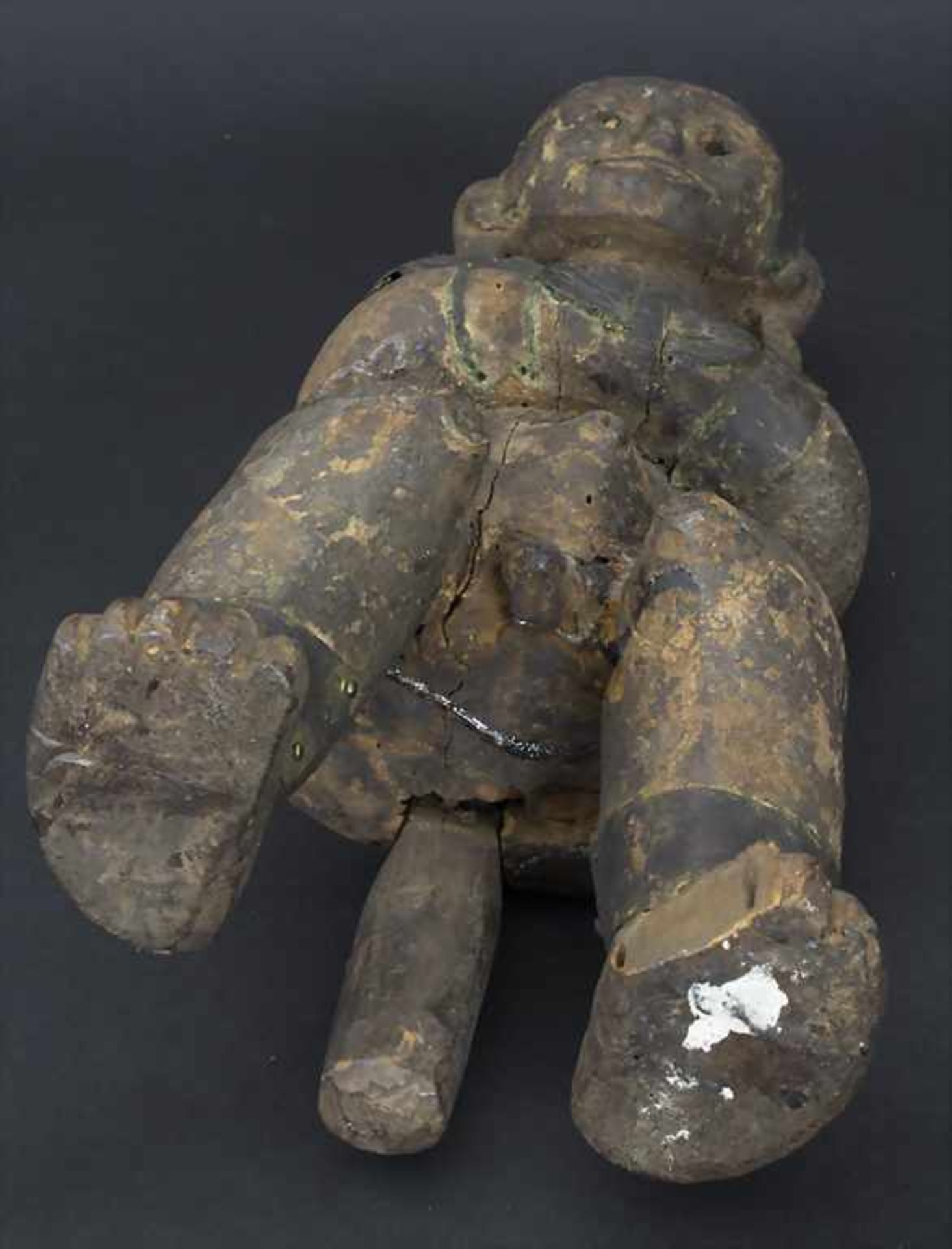 Fetischfigur / A fetish figure, Fang, Gabun, 20. Jh.Material: Holz, geschnitzt, Eisen, - Image 5 of 6