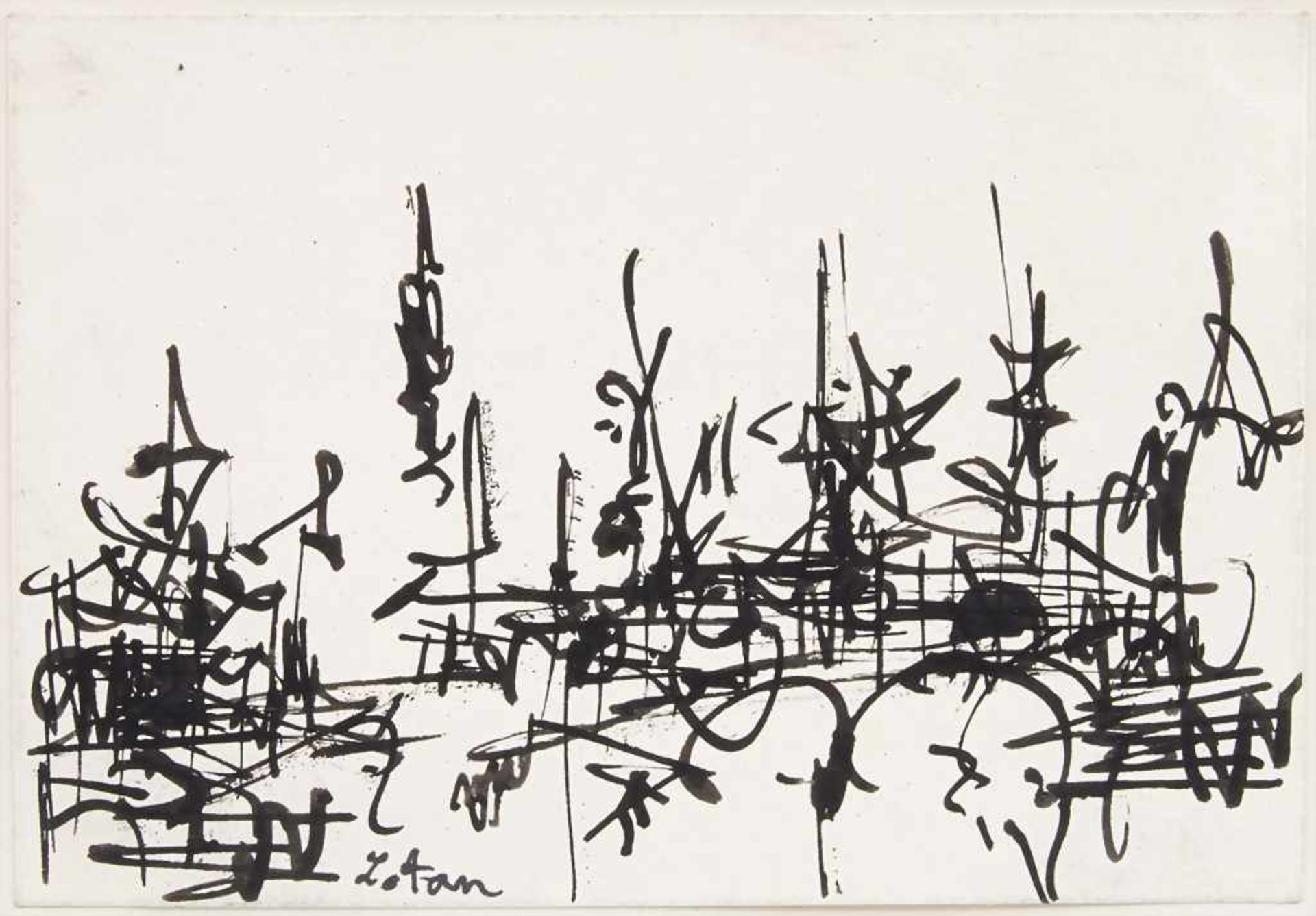 Yona Lotan (*1926), 4 Zeichnungen / A set of 4 drawingsTechnik: Tusche auf Papier (3x - Bild 5 aus 6