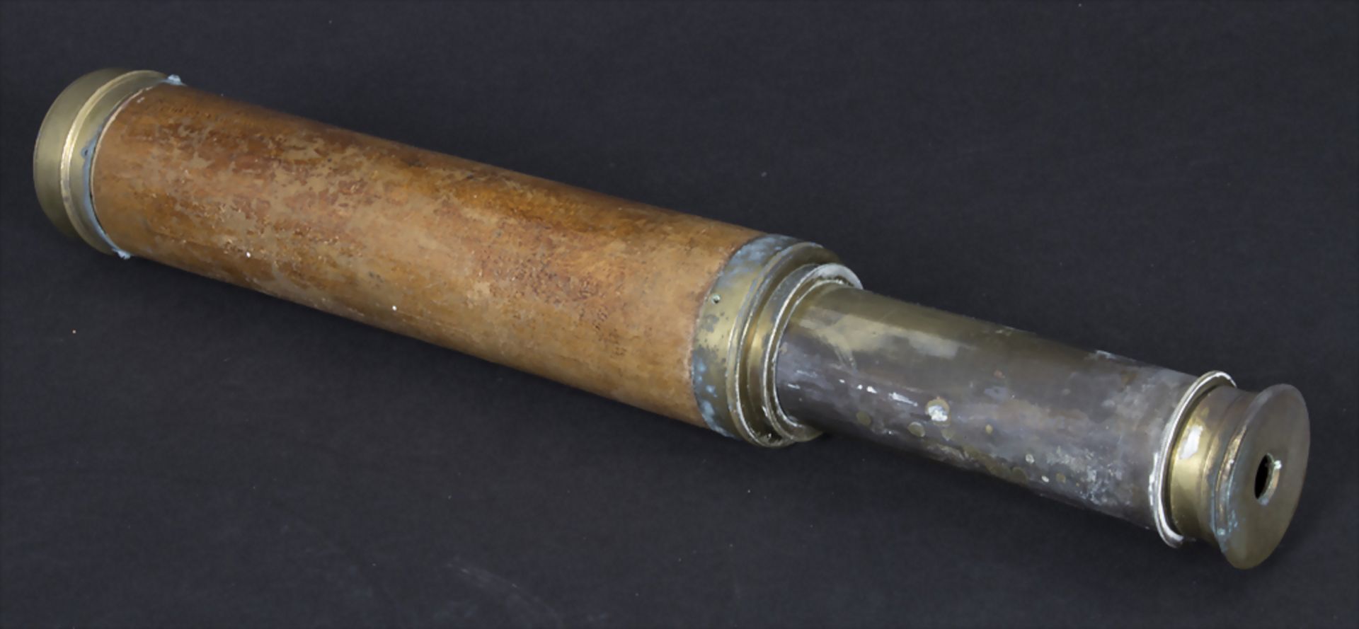 Fernrohr / A Telescope, Spencer, Browning & Rust, London, um 1850Material: Messing, Pa - Bild 2 aus 2