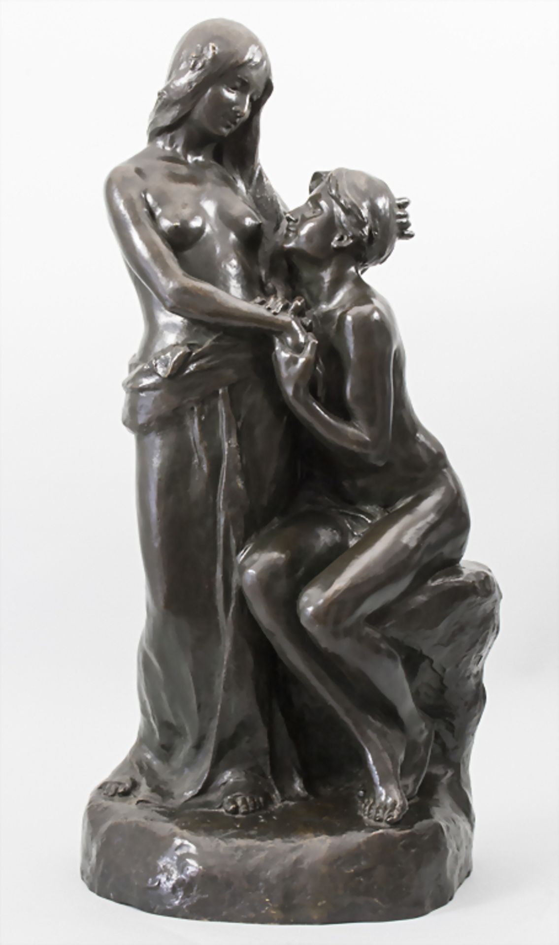 Joseph Ebstein (1881-1961), Liebespaar / The lovers, Paris, 1910Material: Bronze, pati - Image 6 of 10