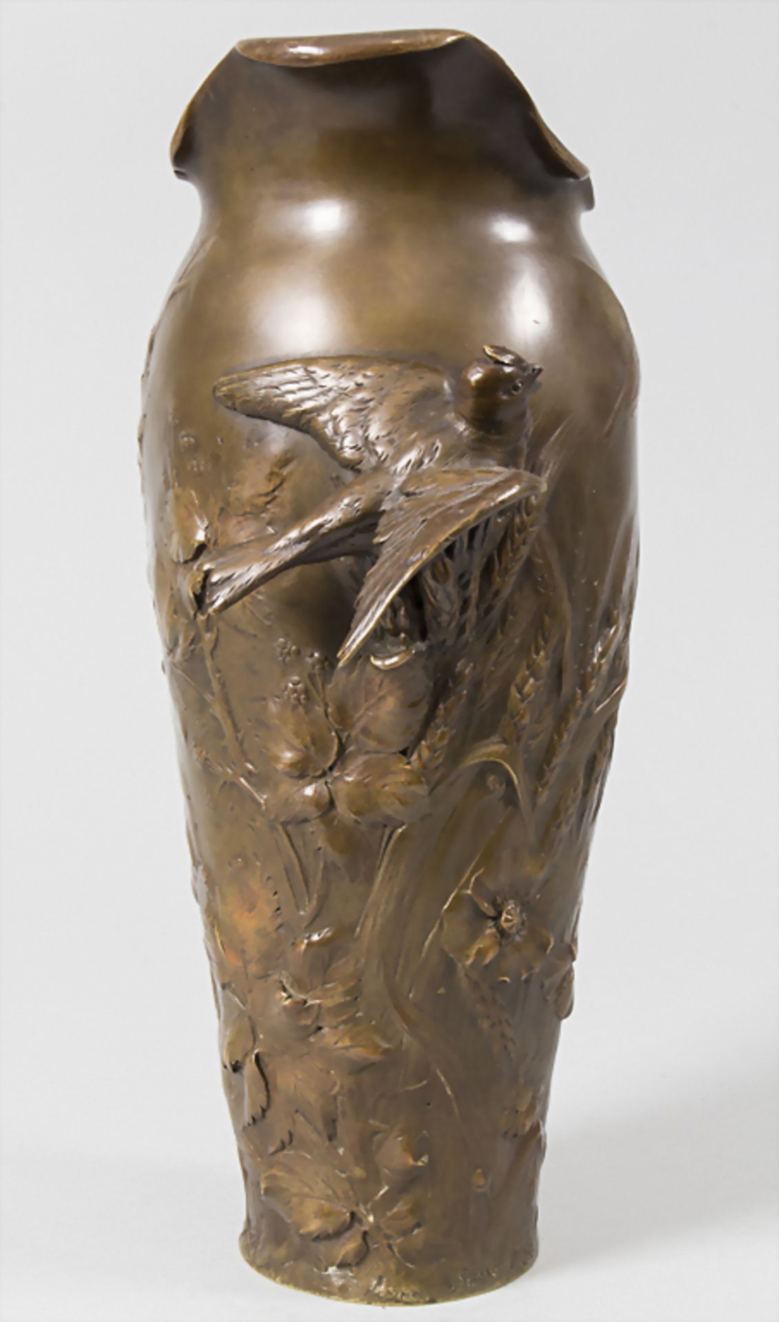 FRÉDÉRIC DEBON, Jugendstil Vase / An Art Nouveau vase, Paris, um 1900Material: Bronz - Image 2 of 11