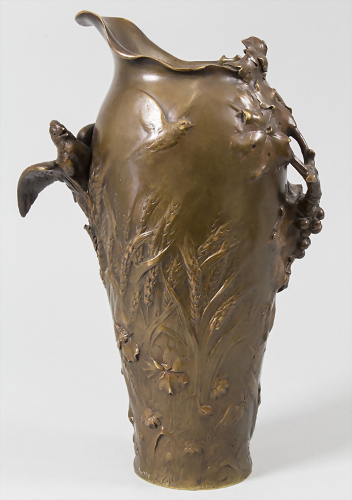 FRÉDÉRIC DEBON, Jugendstil Vase / An Art Nouveau vase, Paris, um 1900Material: Bronz - Image 3 of 11