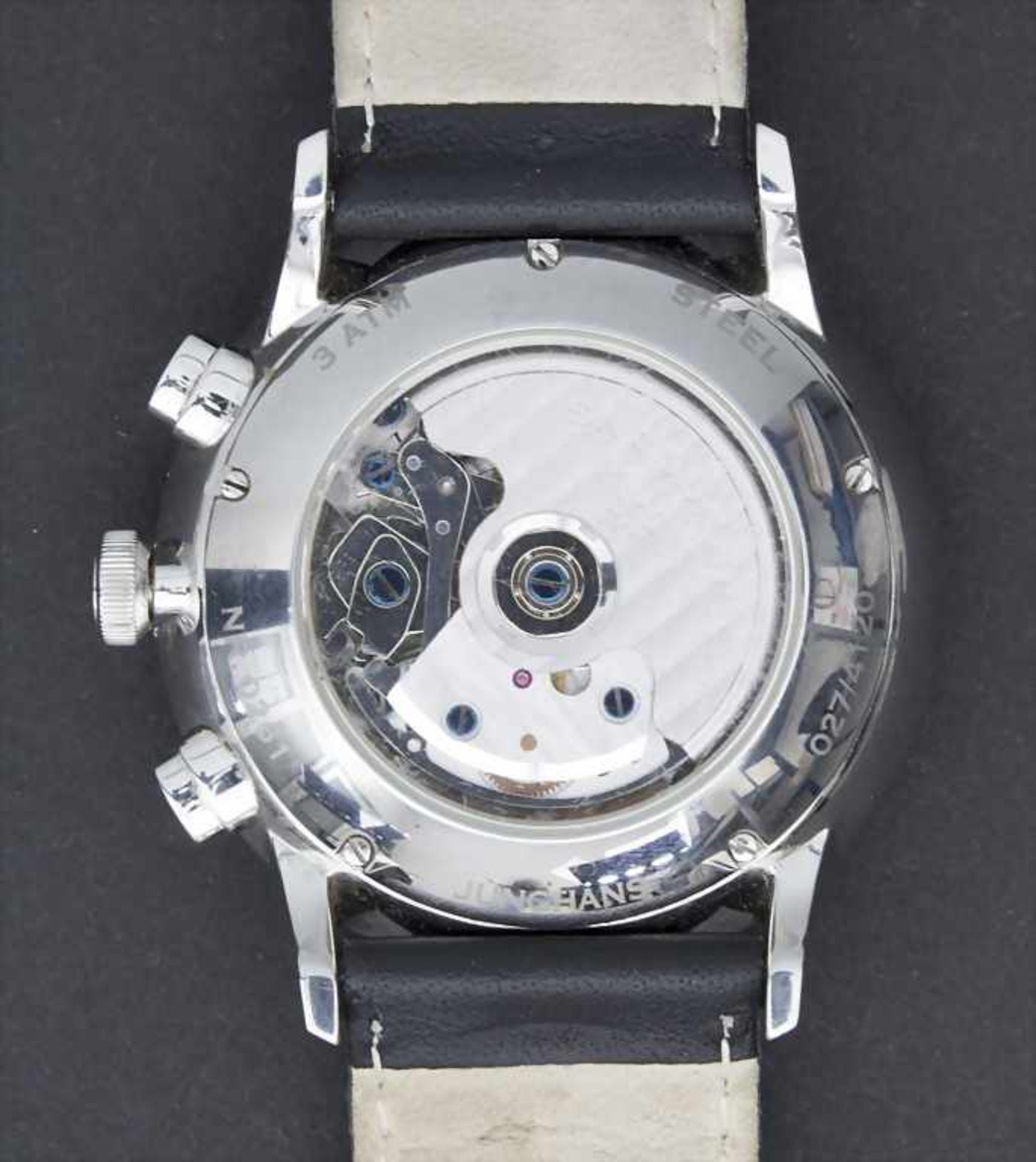 Junghans ChronoscopeGehäuse: Stahl, Glasboden, Wasserdicht 3 ATM, Ref. 027/4120, Nr. - Image 2 of 2