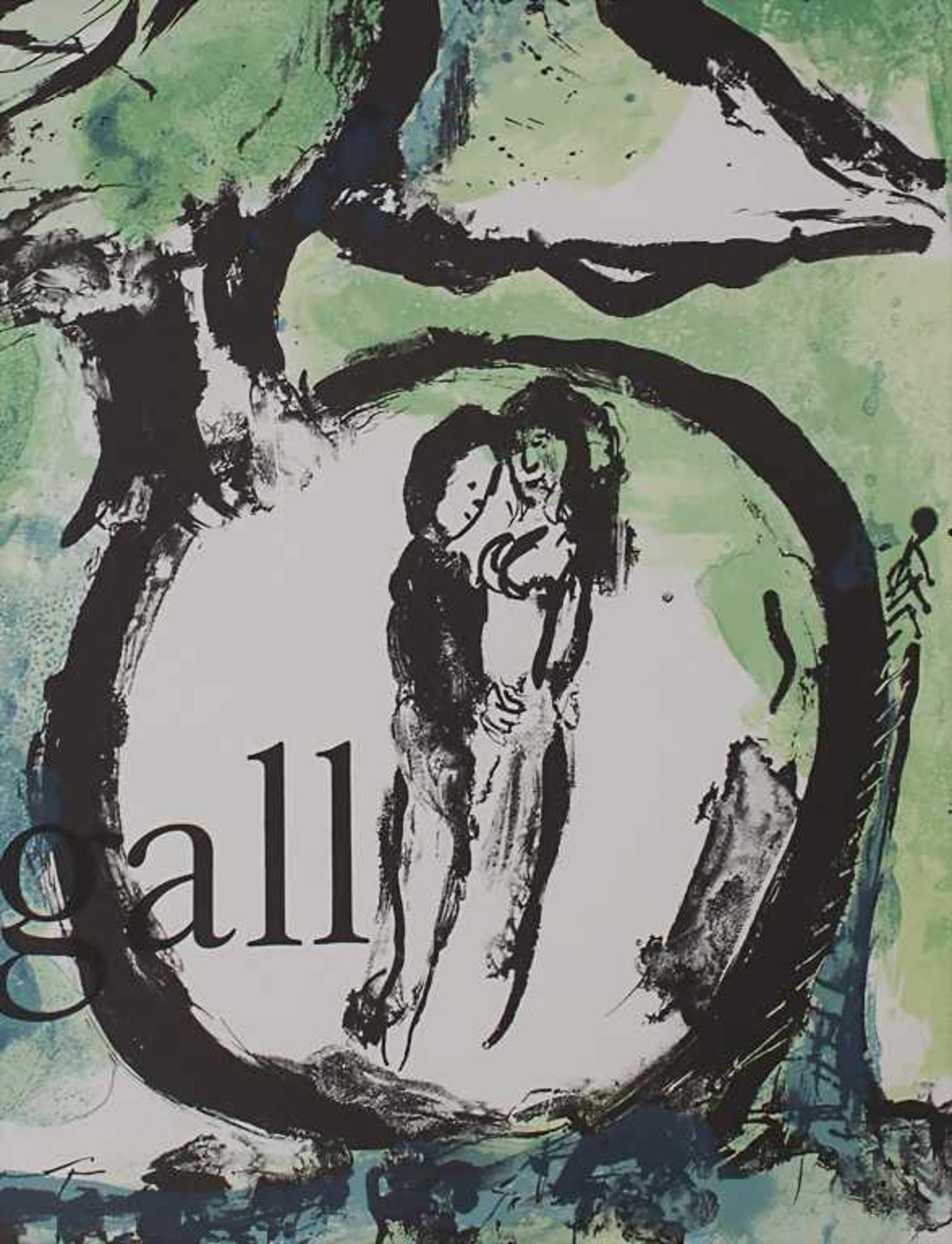 Marc Chagall (1887-1985), Ausstellungsplakat 'L'Oiseau vert' / 'Green bird', Galerie Maeght< - Image 2 of 2