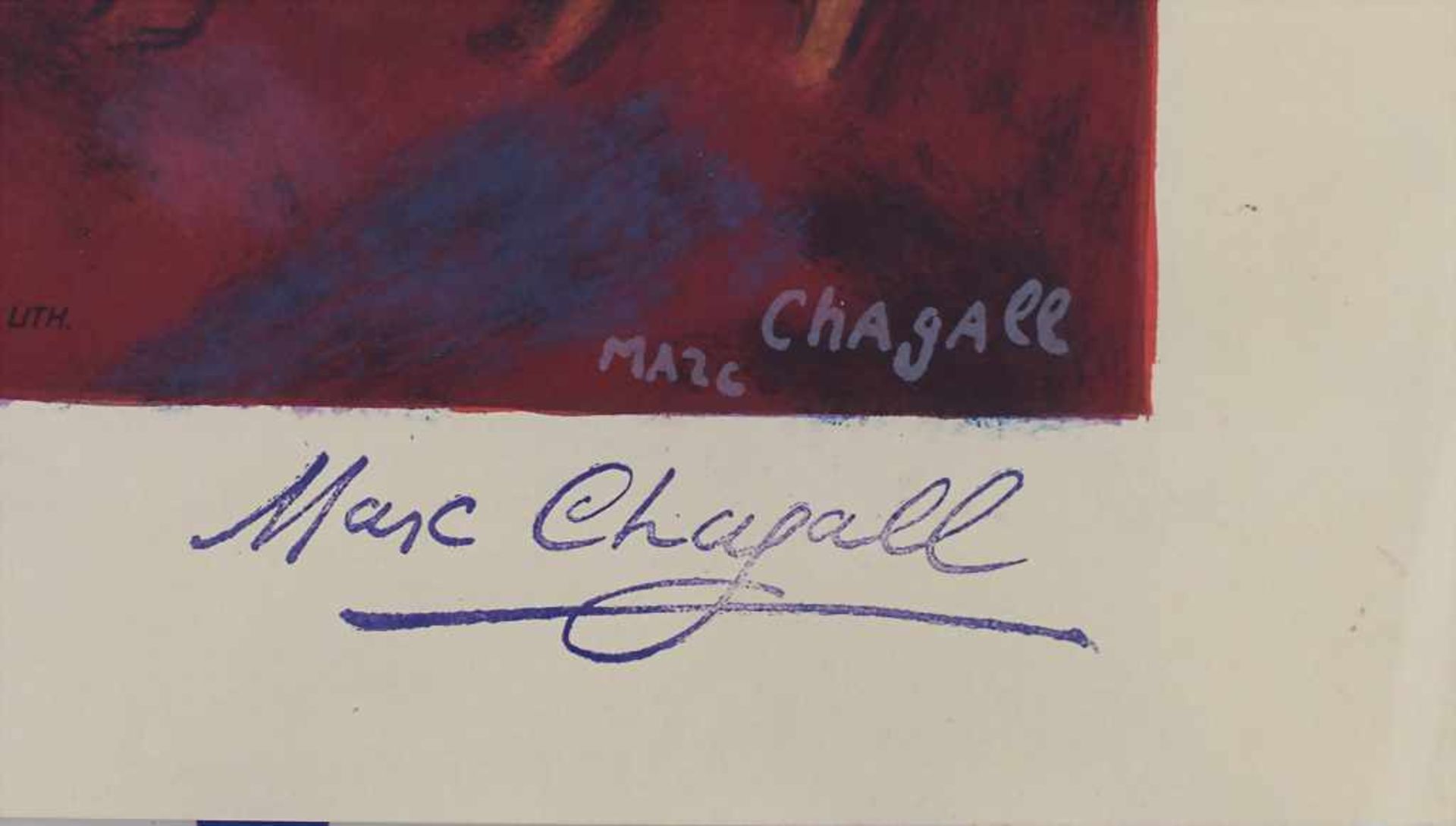 Marc Chagall (1887-1985), 'Bonjour Paris'Technik: Farblithografie auf Papier, Sign - Image 4 of 4