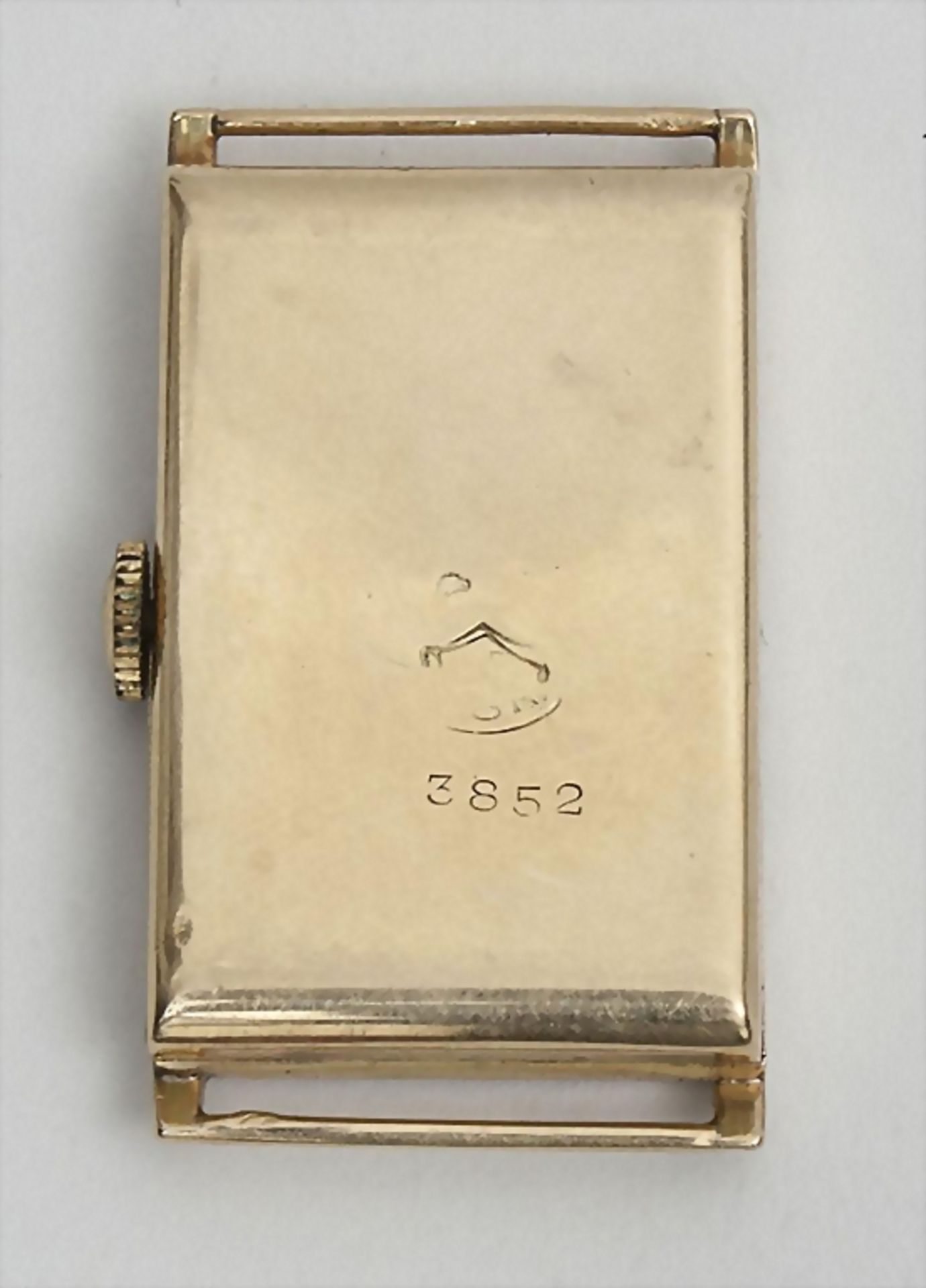 Art Decó Herrenarmbanduhr, Wrist Watch, Swiss, ca. 1925Gehäuse: Gold 18 Kt 750/000 g - Image 2 of 3