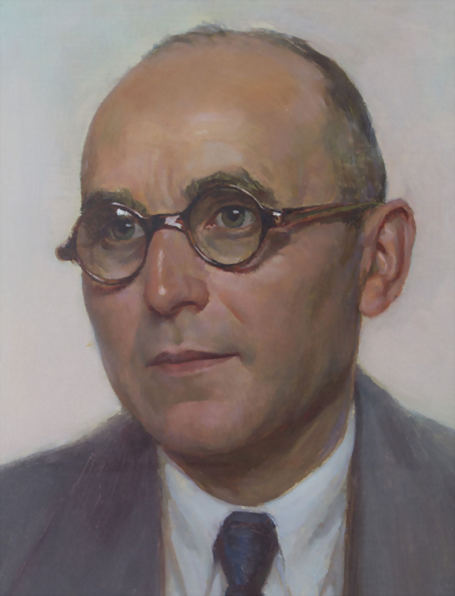 Emil Firnrohr (1881-1968), 'Porträt eines Herren' / 'A portrait of a man'Technik: Öl - Image 3 of 5