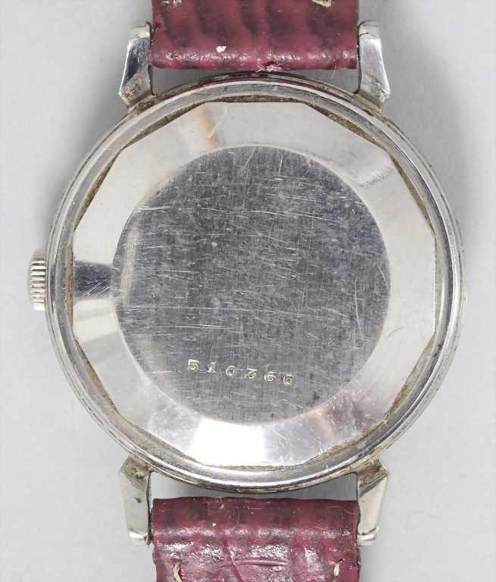 HAU / A men's wristwatch, Jaeger - Le Coultre, Schweiz, um 1955Gehäuse: Stahl, Nr. 51 - Image 2 of 2