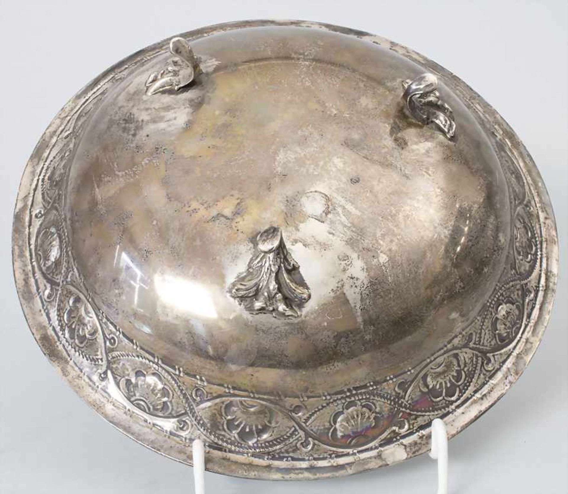 Tazza / A silver tazza, Italien, 20. Jh.Material: Silber Ag 925/000,Punzierung: Ga - Bild 4 aus 6