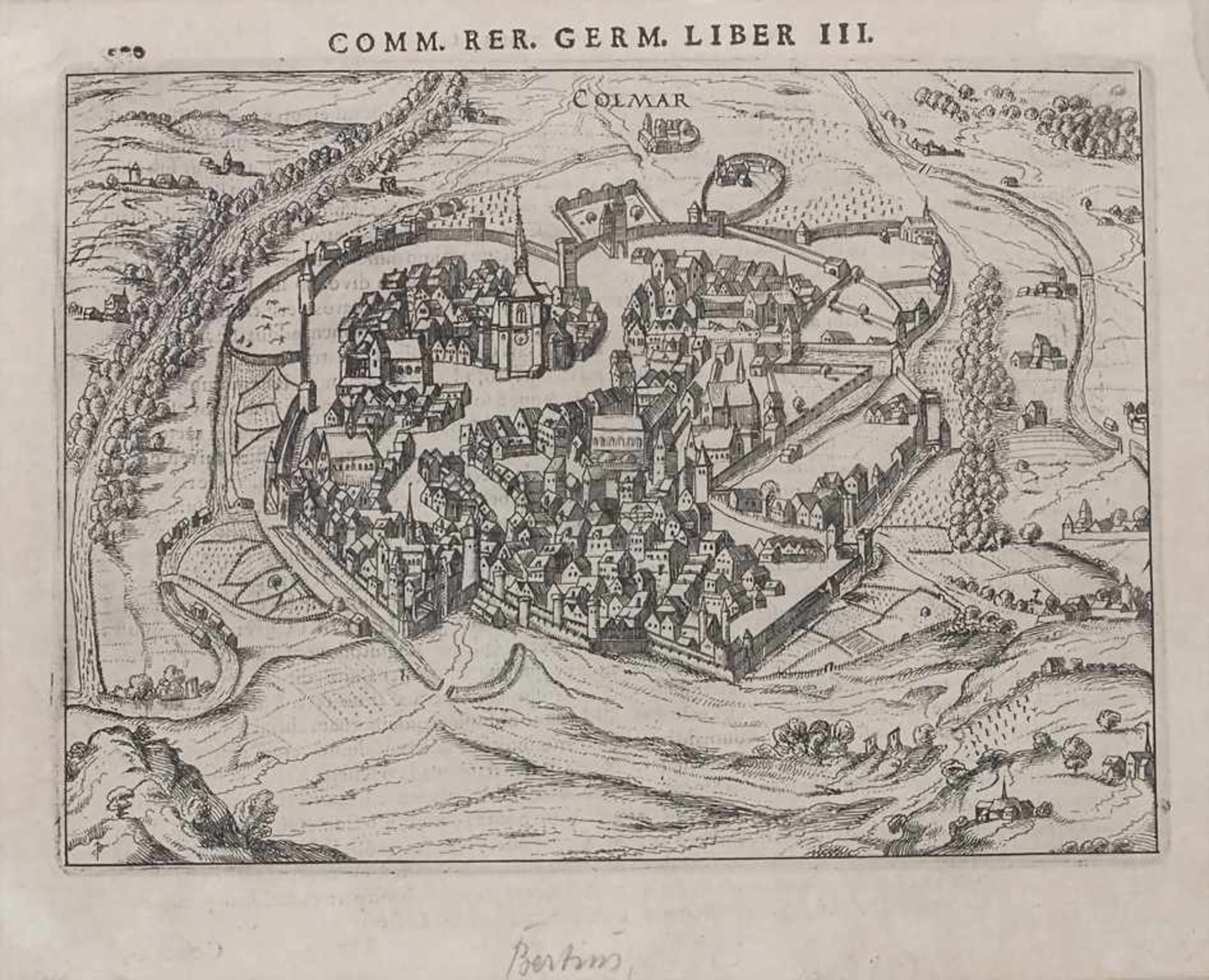 Petrus Bertius (1565-1629), historische Ansicht con Colmar / A historic view of Colmar - Bild 4 aus 4