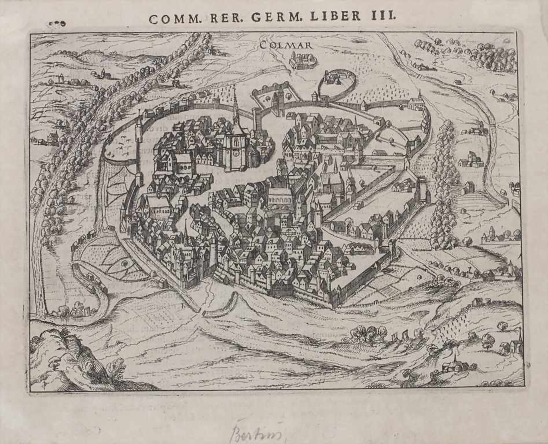 Petrus Bertius (1565-1629), historische Ansicht con Colmar / A historic view of Colmar - Image 4 of 4