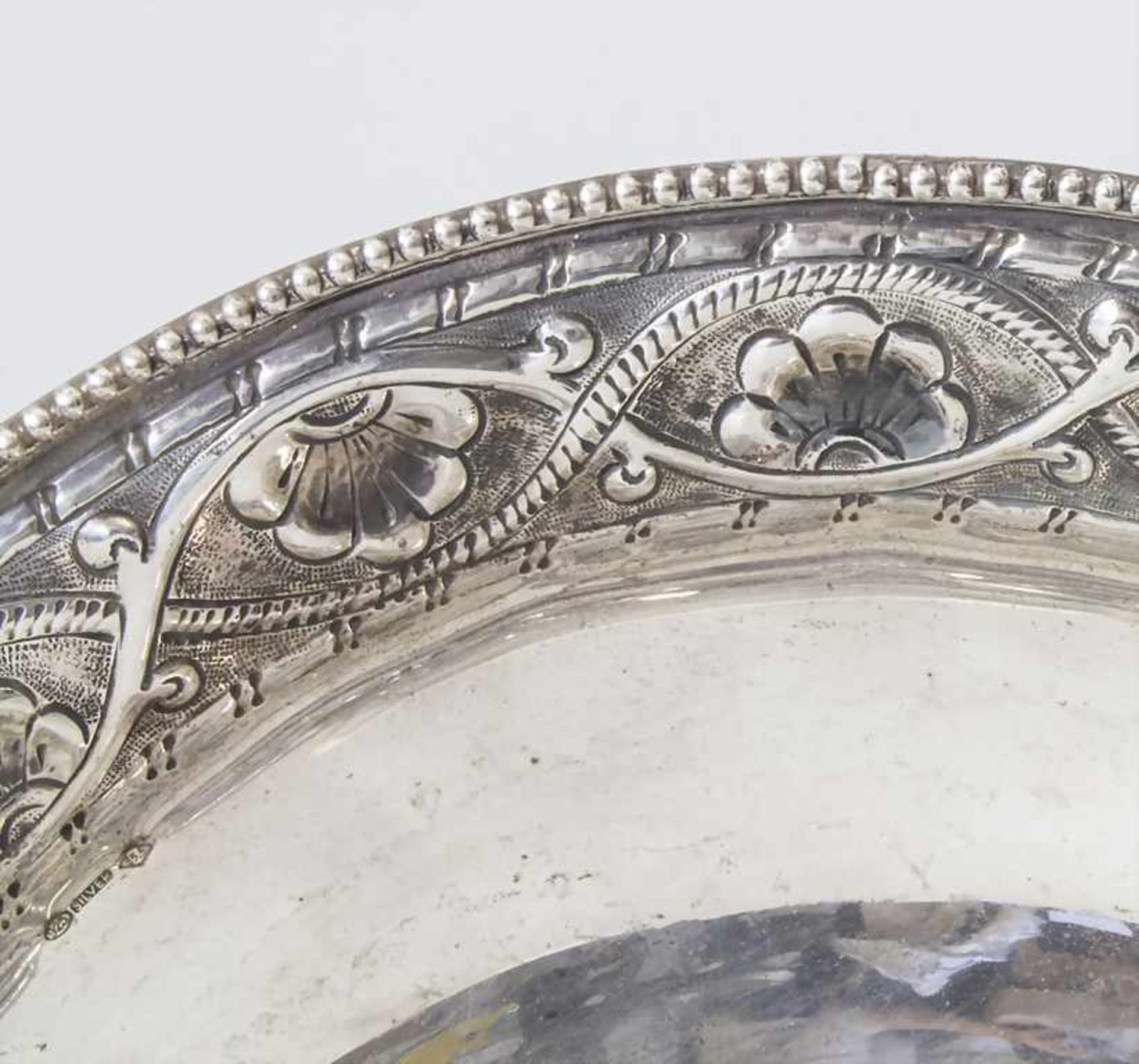 Tazza / A silver tazza, Italien, 20. Jh.Material: Silber Ag 925/000,Punzierung: Ga - Bild 5 aus 6