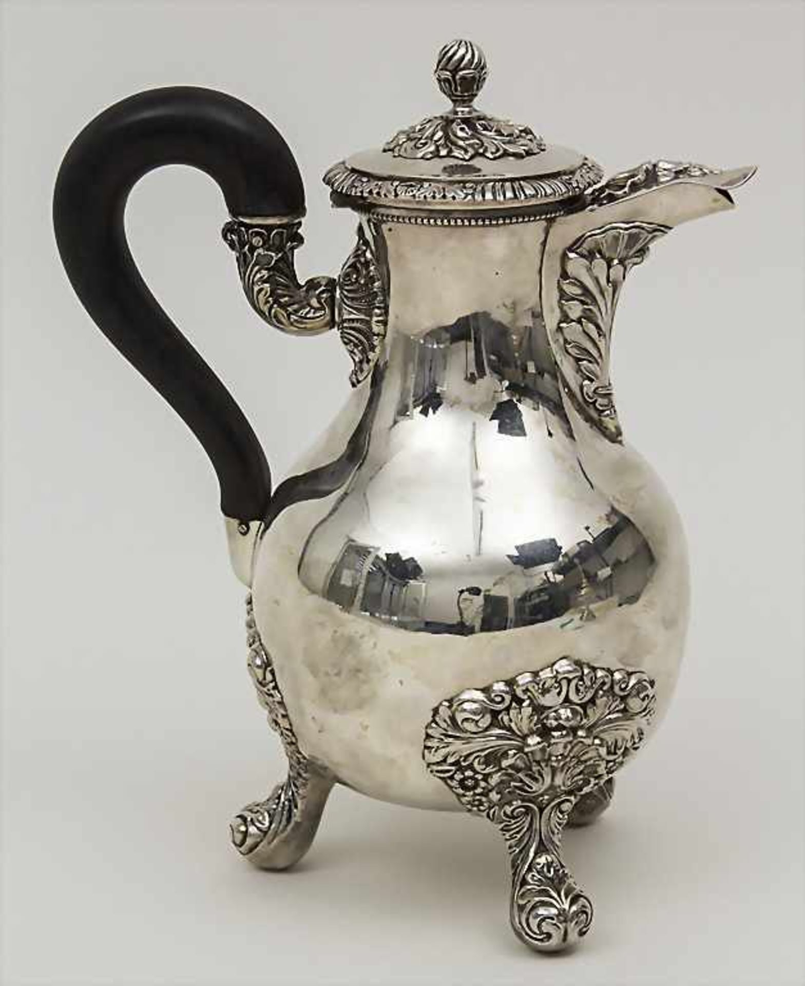 Teekanne / A silver tea pot, Paris, 1819-1839Material: Silber 9050Punzierung: Veil - Image 2 of 5