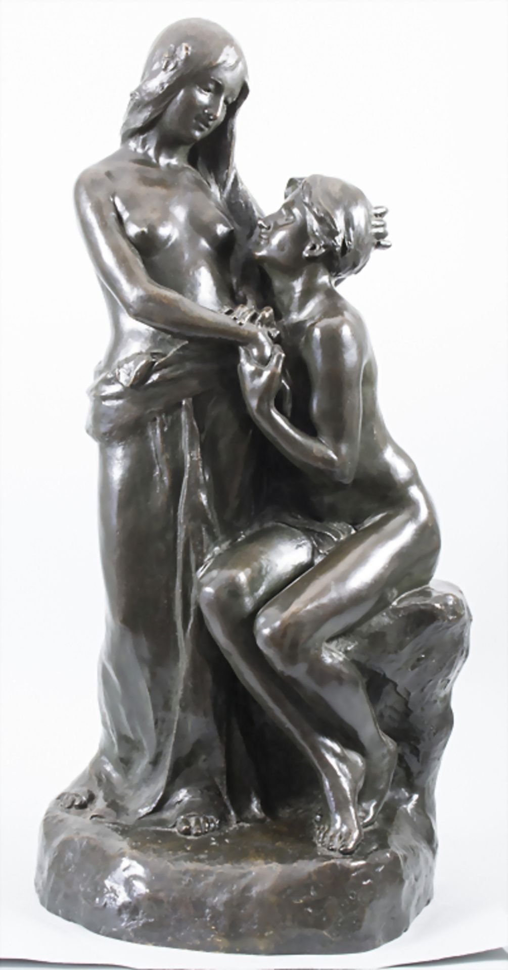 Joseph Ebstein (1881-1961), Liebespaar / The lovers, Paris, 1910Material: Bronze, pati - Image 7 of 10