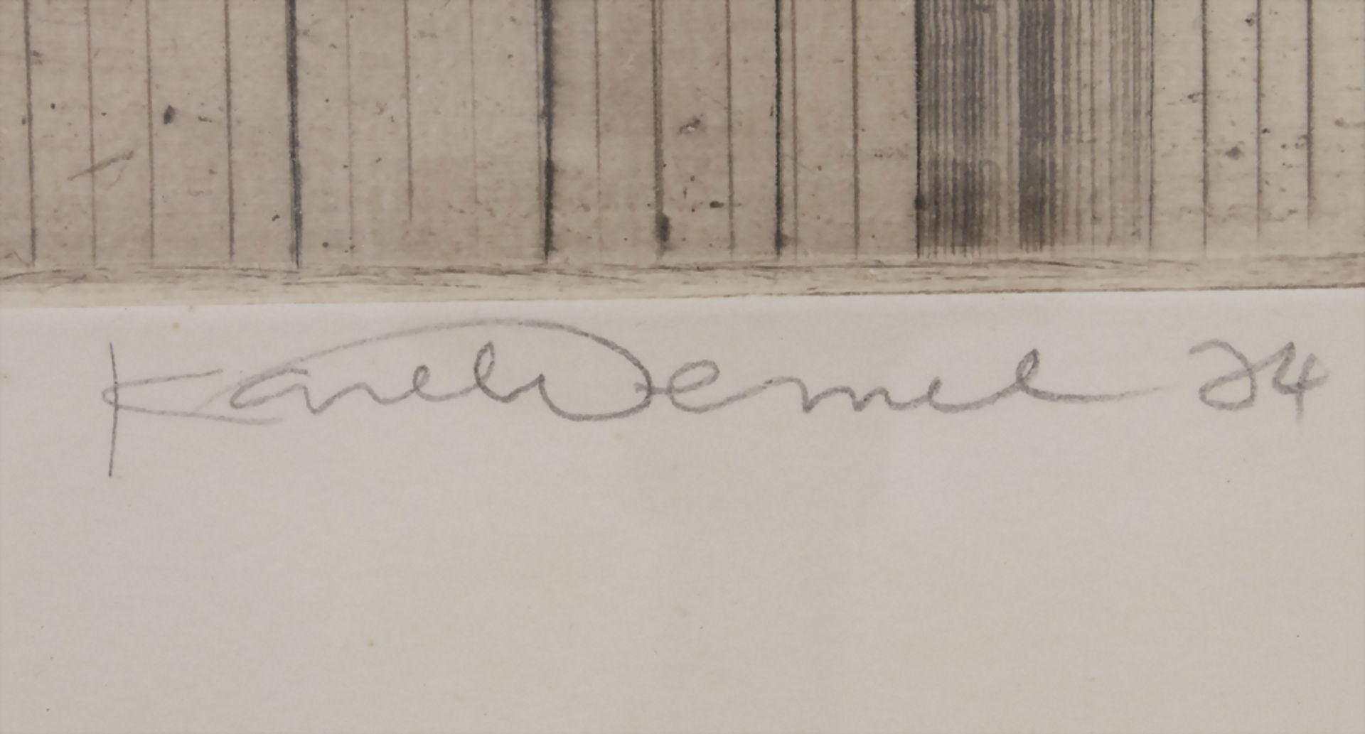 Karel Demel (*1942), 'Serenada'Technik: Aquatintaradierung auf Velin, gerahmt, hinter - Bild 3 aus 4