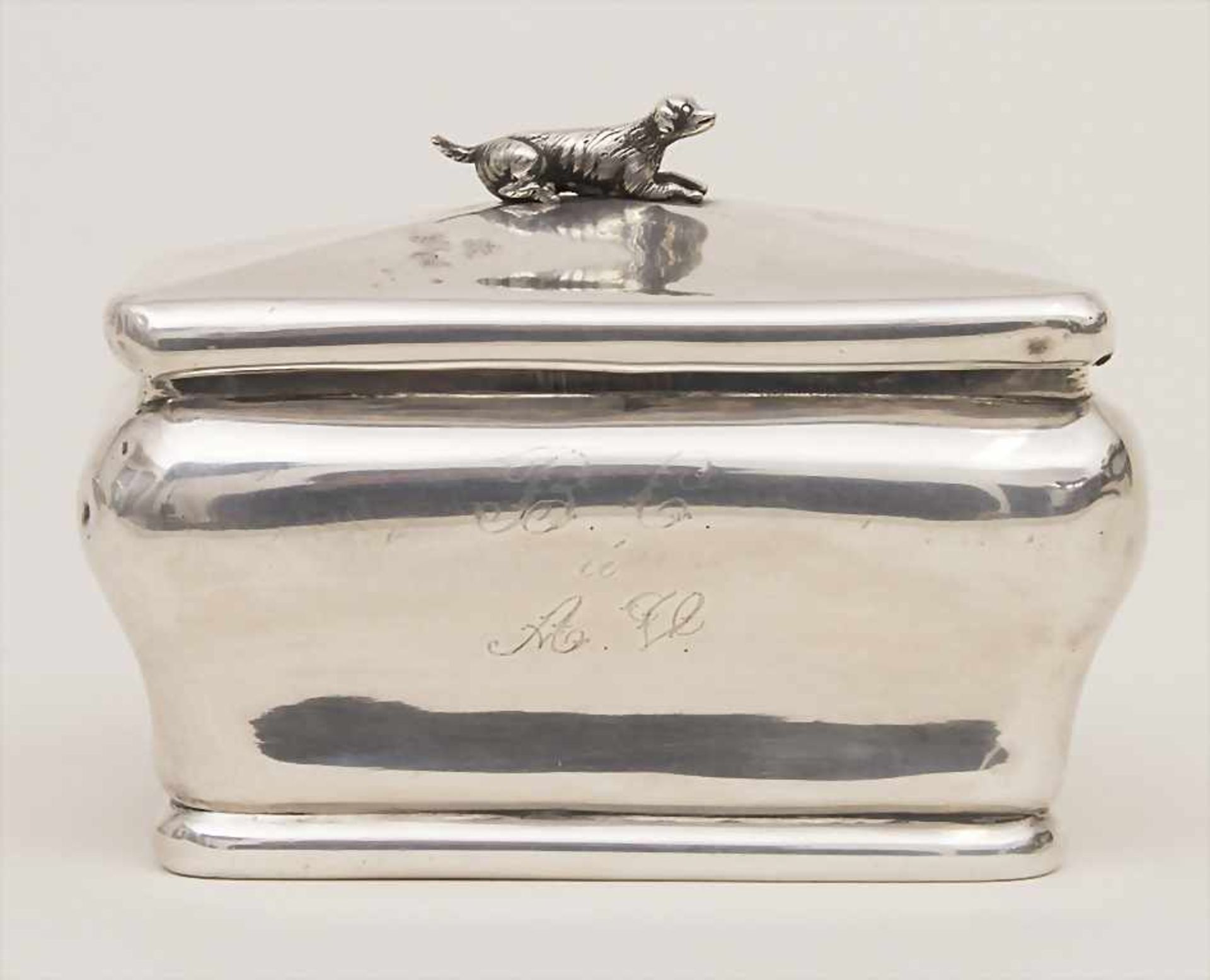 Seifendose / A silver soap box, J. Carreras, Barcelona, 19. Jh.Material: Silber, P