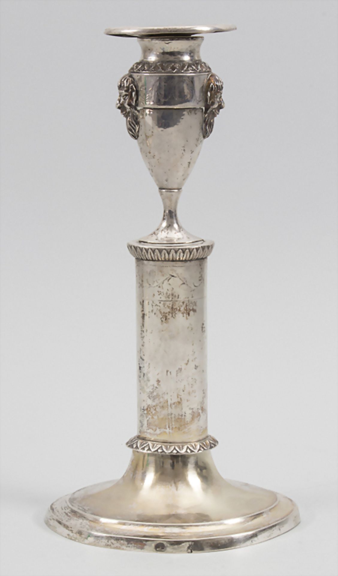 Paar Empire Kerzenleuchter / A pair of silver candlesticks, Wilhelm Hessenberg, Frankfurt am Mai - Image 10 of 19