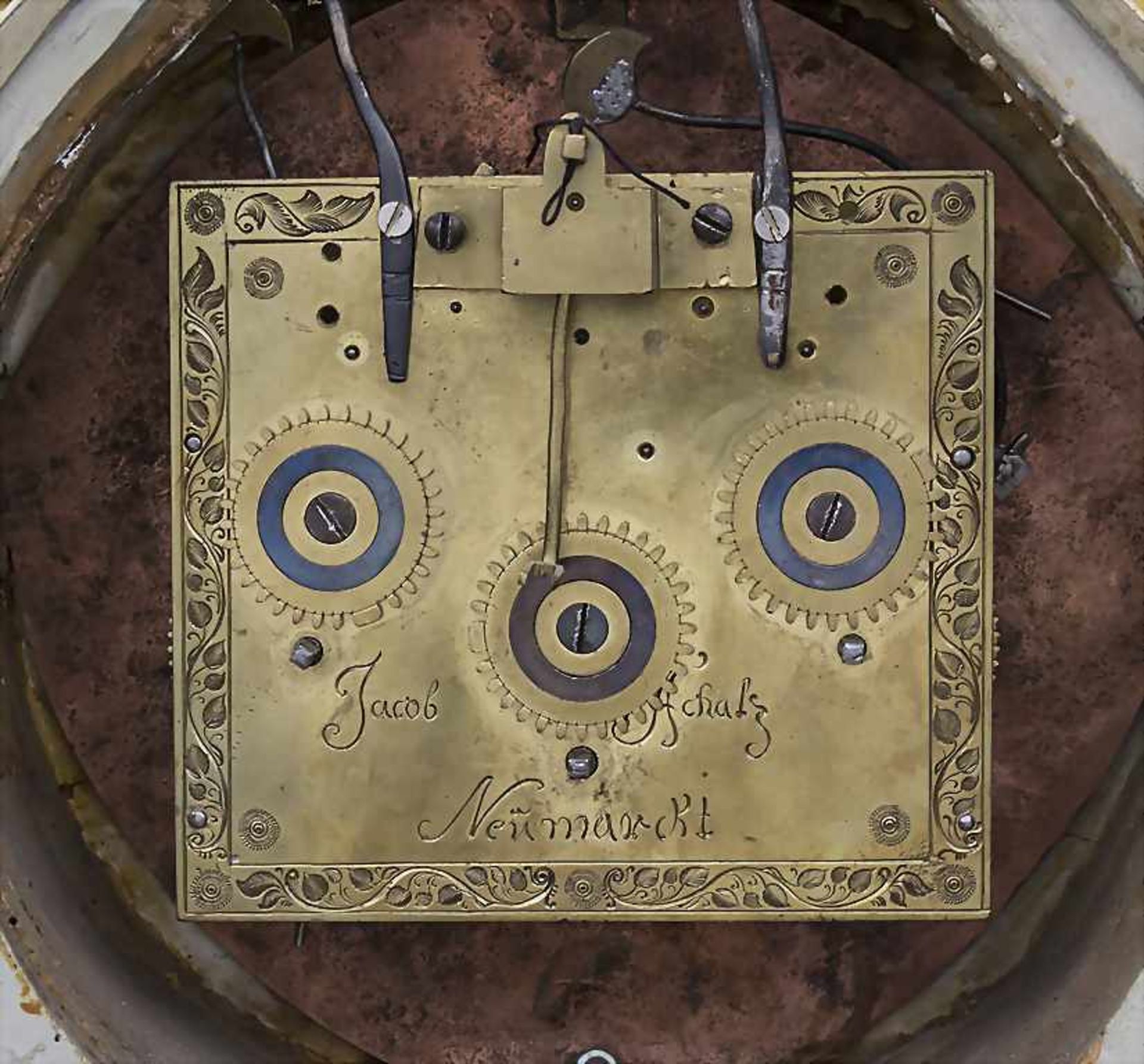 Louis-Seize-Kaminuhr / Louis-Seize mantle Clock, Jocob Scholz, Neumarkt, um 1775Holzge - Image 4 of 4