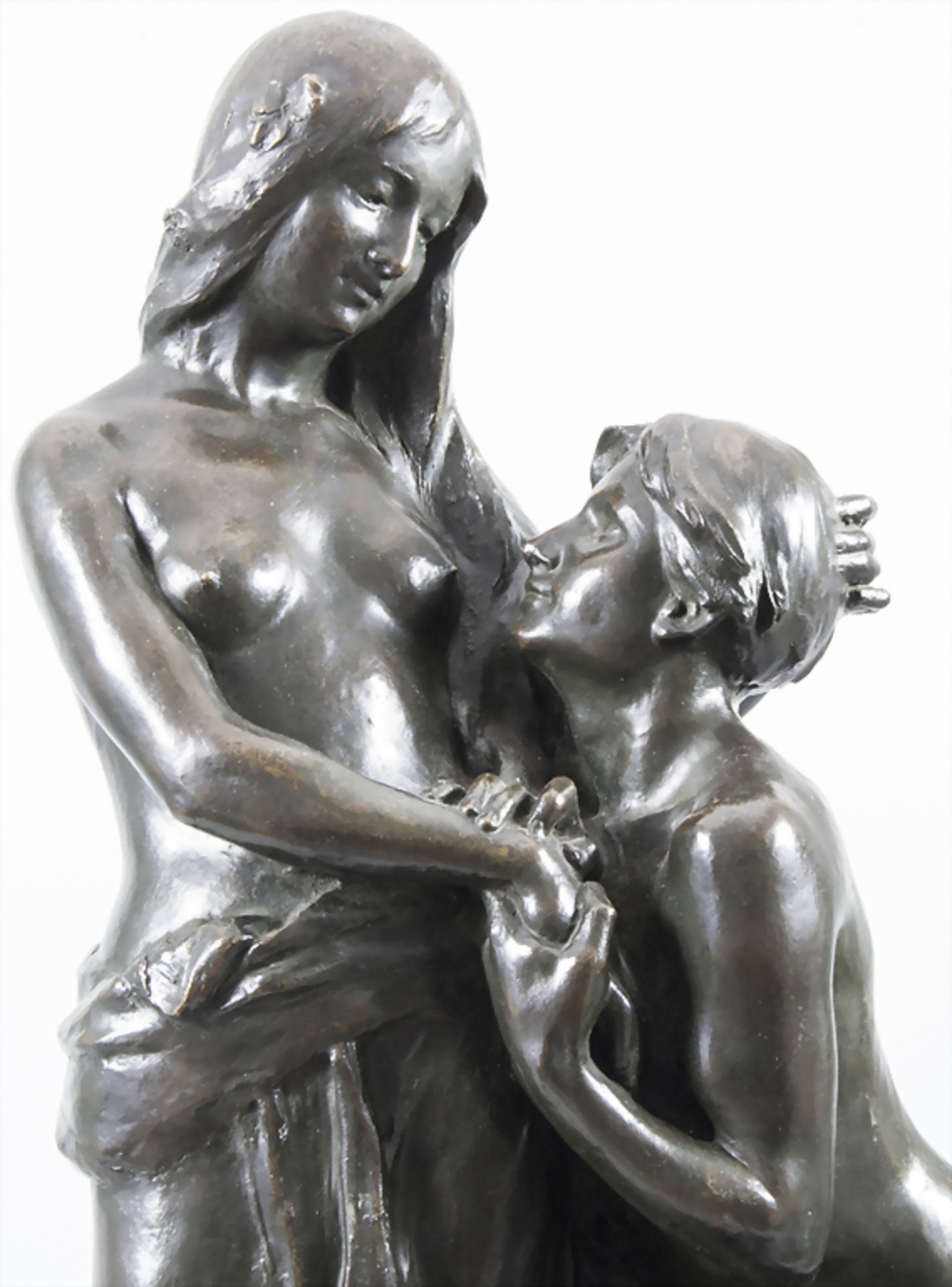 Joseph Ebstein (1881-1961), Liebespaar / The lovers, Paris, 1910Material: Bronze, pati - Image 2 of 10