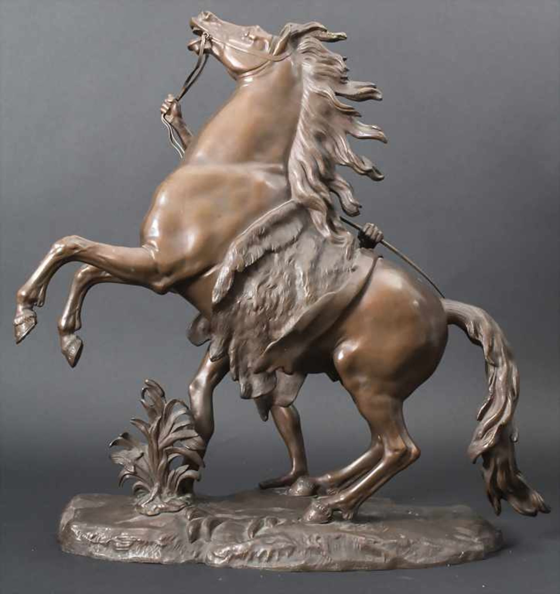 Guillaume Coustou (1677-1746), 'Das Pferd von Marly' / Bronze sculpture 'The horse of Marly' - Image 4 of 7
