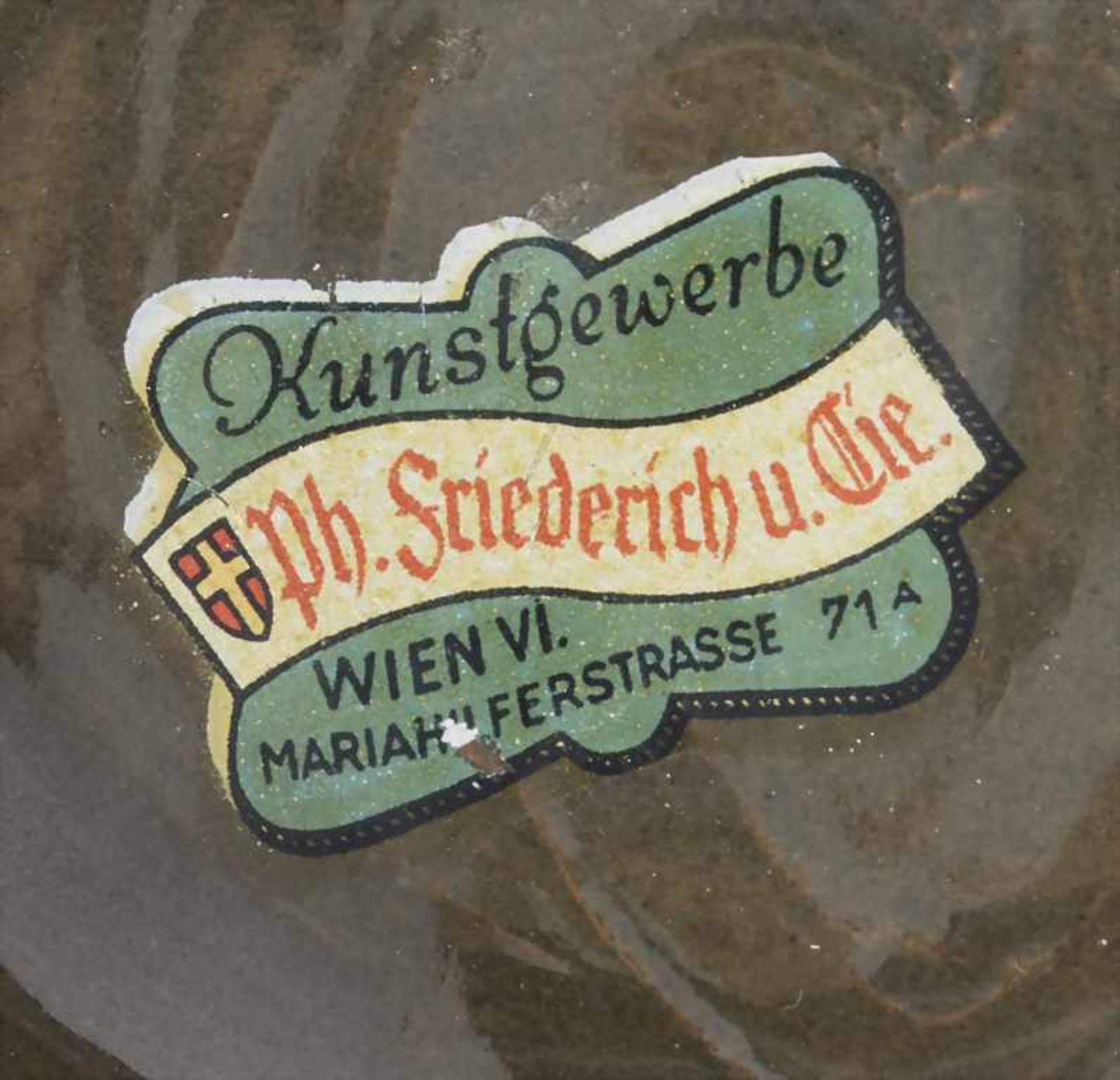 Vierflammiger-Leuchter im Stil der Wiener Werkstätte / A four flame candleholder in the style o - Image 6 of 6