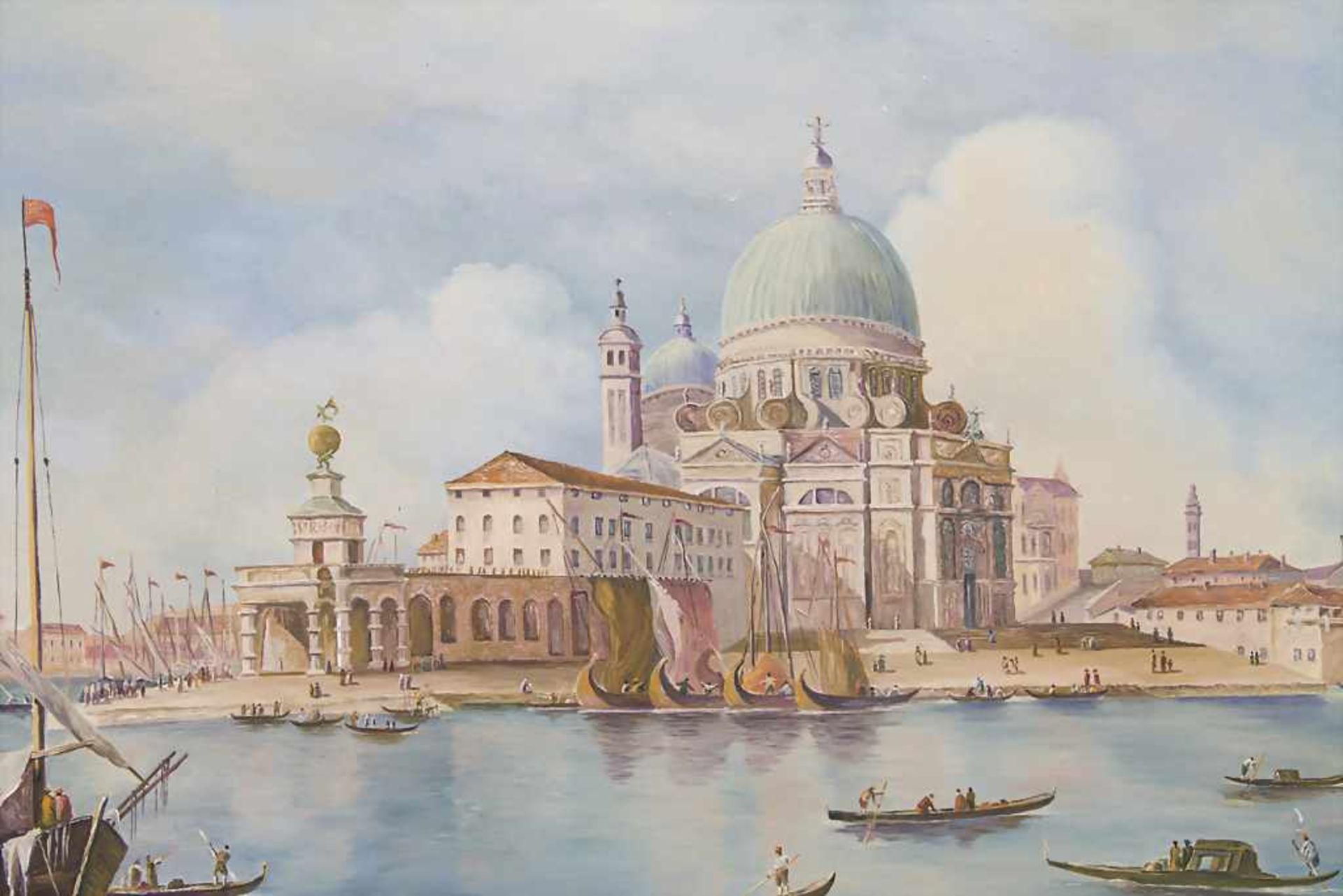 M. Roese (20. Jh.), 'Venedig mit Santa Maria della Salute' / 'Venice with Santa Maria della Salu - Bild 4 aus 5
