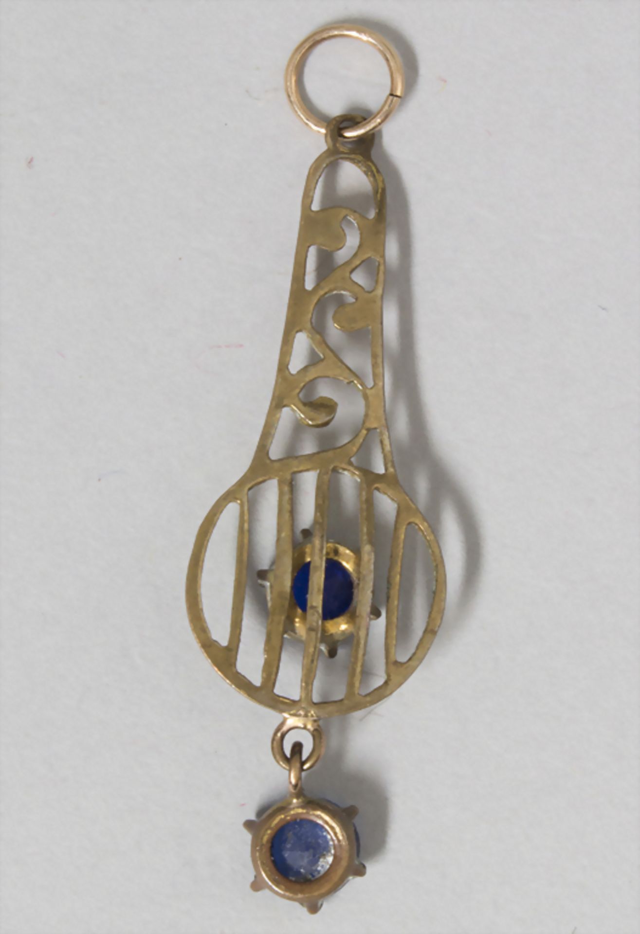 Jugendstil Anhänger / An Art Nouveau pendant, England, um 1900Material: Walzgold 9 ct - Image 2 of 2