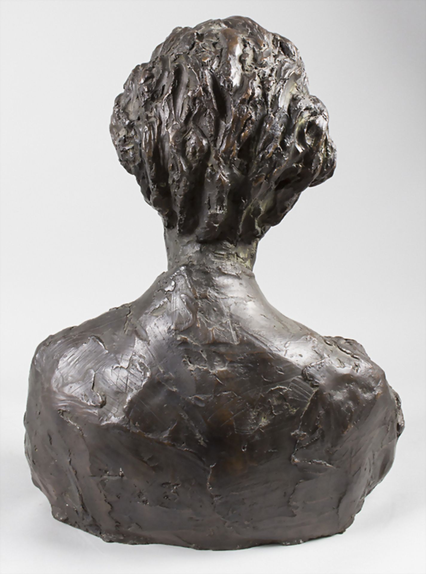 Josyane VANHOUTTE (1946), Mickey van Imschoot mit HundMaterial: Bronze, patiniert, - Image 4 of 8