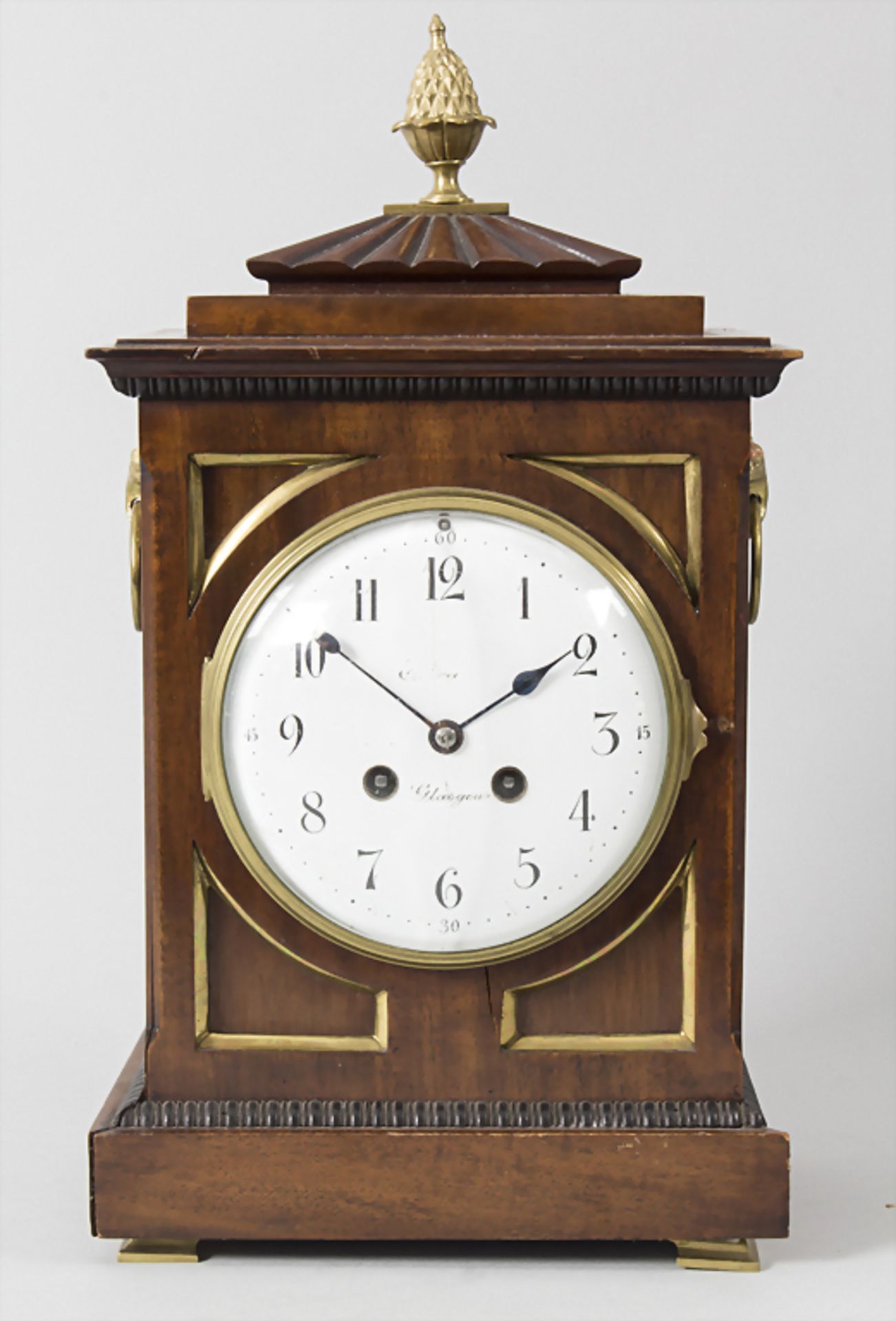 Tischuhr / A clock, WB & Fils, Paris, um 1880Gehäuse: Nussbaum mit seitlichen vergitt - Bild 2 aus 8