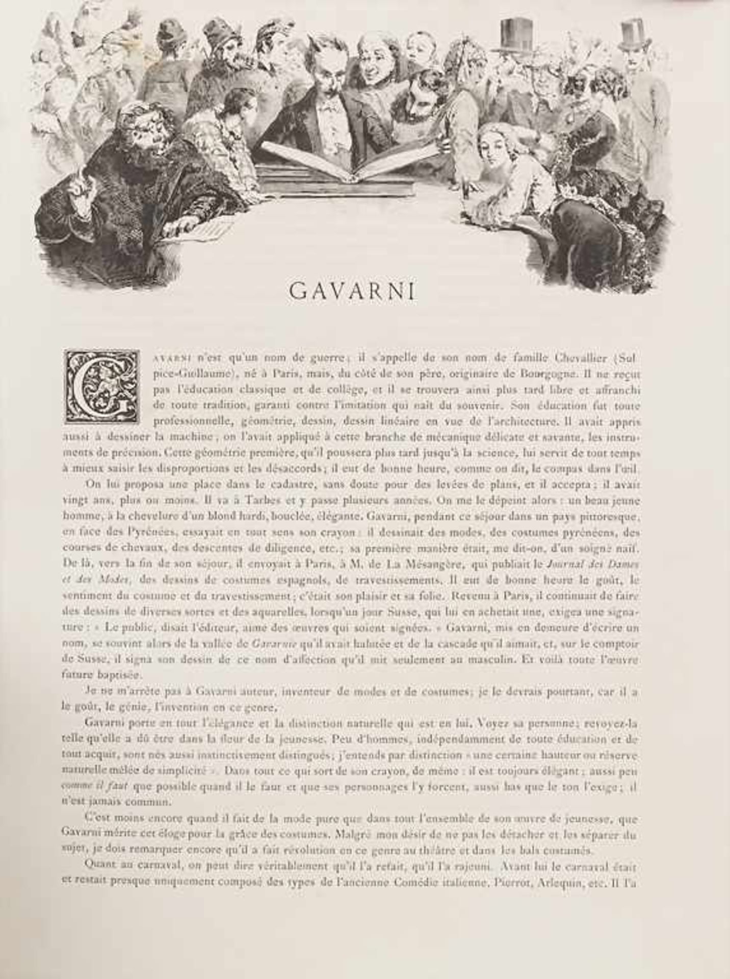 Gavarni: 'Masques et Visages', um 1860Umfang: zahlreiche Lithografien, Vorwort von S.- - Bild 3 aus 7