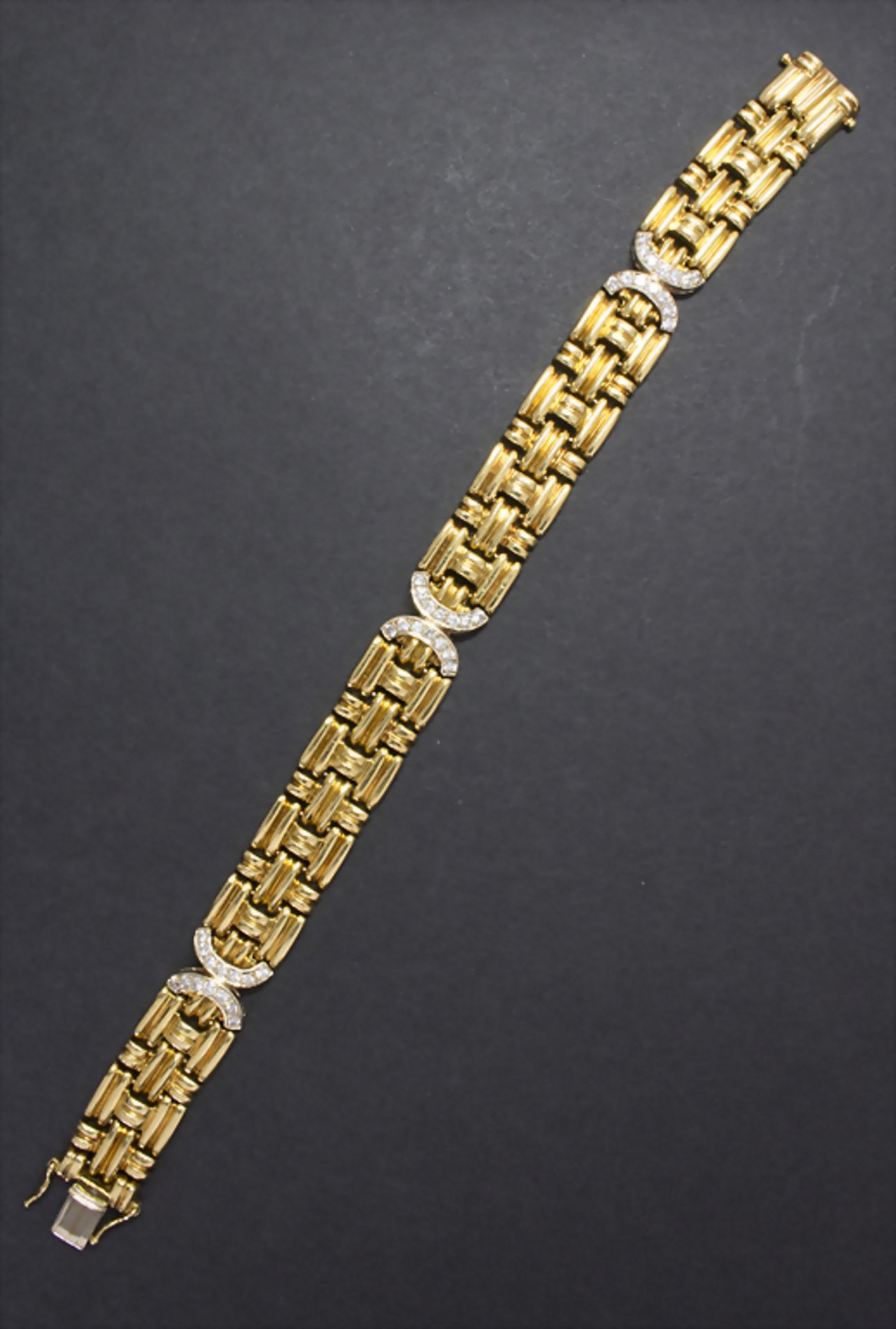 Armband in Gold mit Diamant / A bracelet in gold with diamondMaterial: Gold Au 750/00 - Image 4 of 4