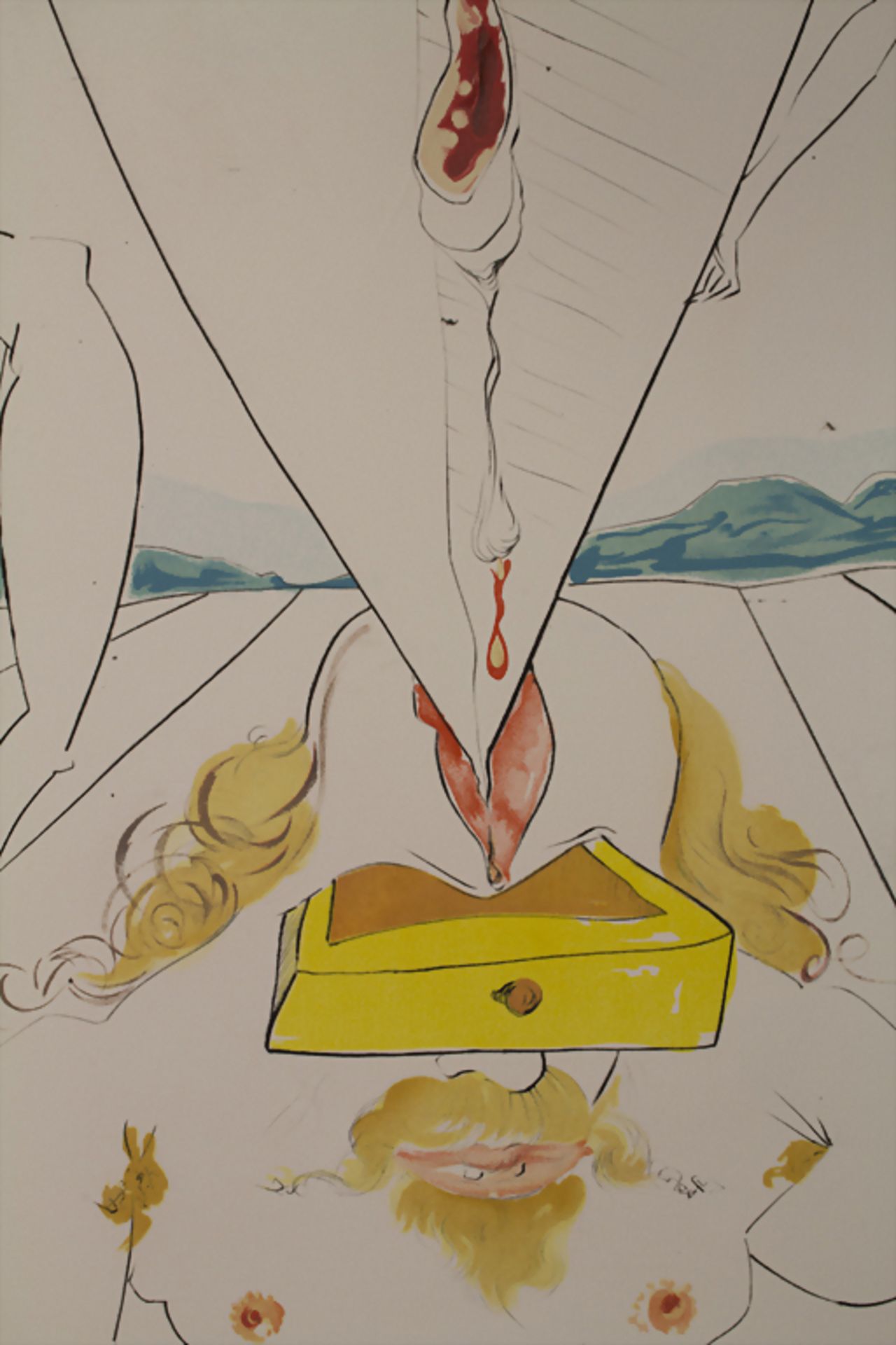 Salvador Dali (1904-1989), 'Philosophe écrasé par le cosmos'Technik: Radierung / Far - Image 4 of 5