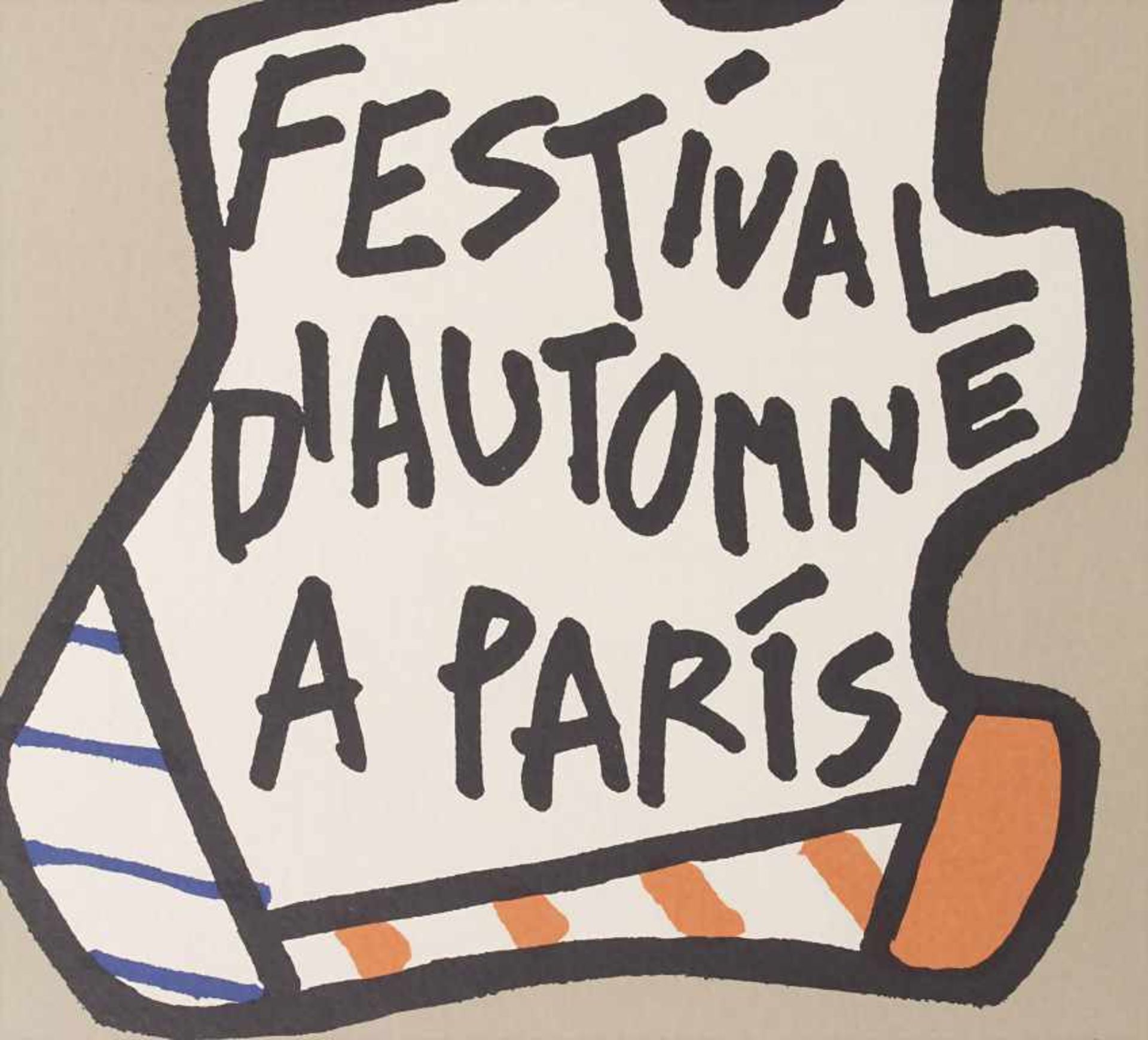 Jean Dubuffet (1901-1985), 'Festival d'automne à Paris'Technik: Farblithografie auf P - Image 3 of 3