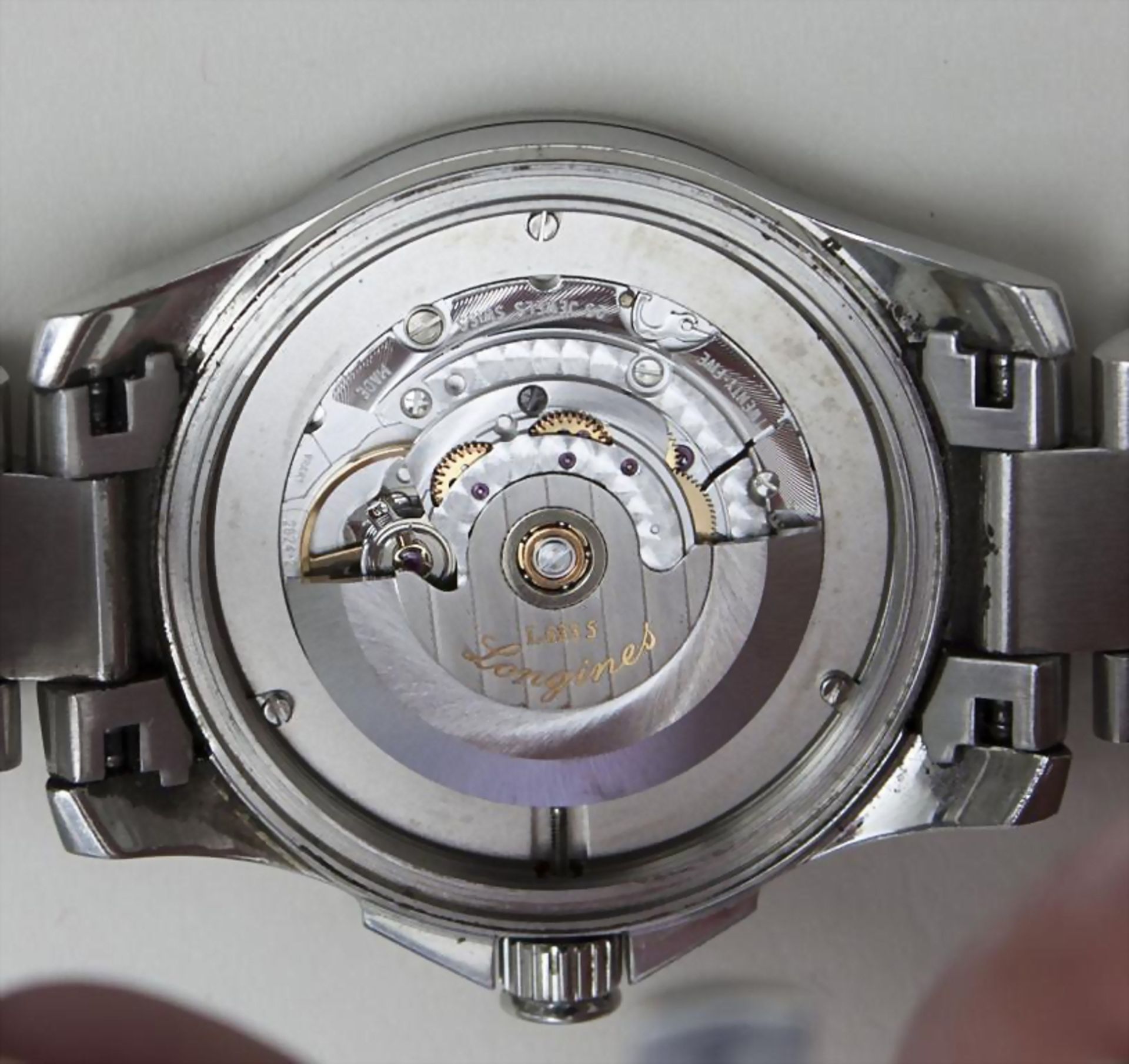 Taucheruhr / Divers Watch, Longines Conquest, Schweiz, um 2000Edelstahlgehäuse mit Ar - Image 2 of 2