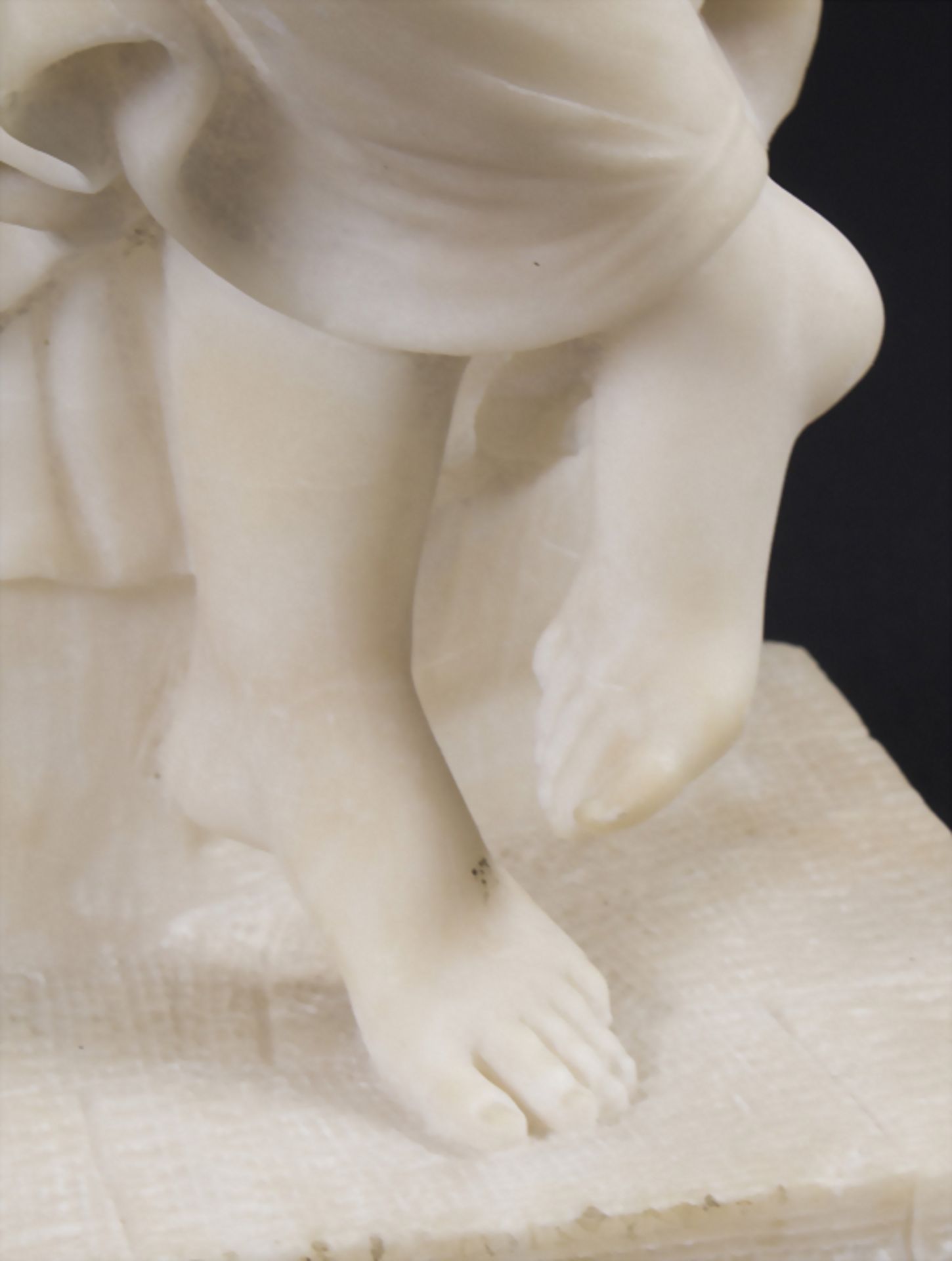 Alabaster Figur / An alabaster sculpture, Italien, um 1900Material: Alabaster,Höh - Image 4 of 11