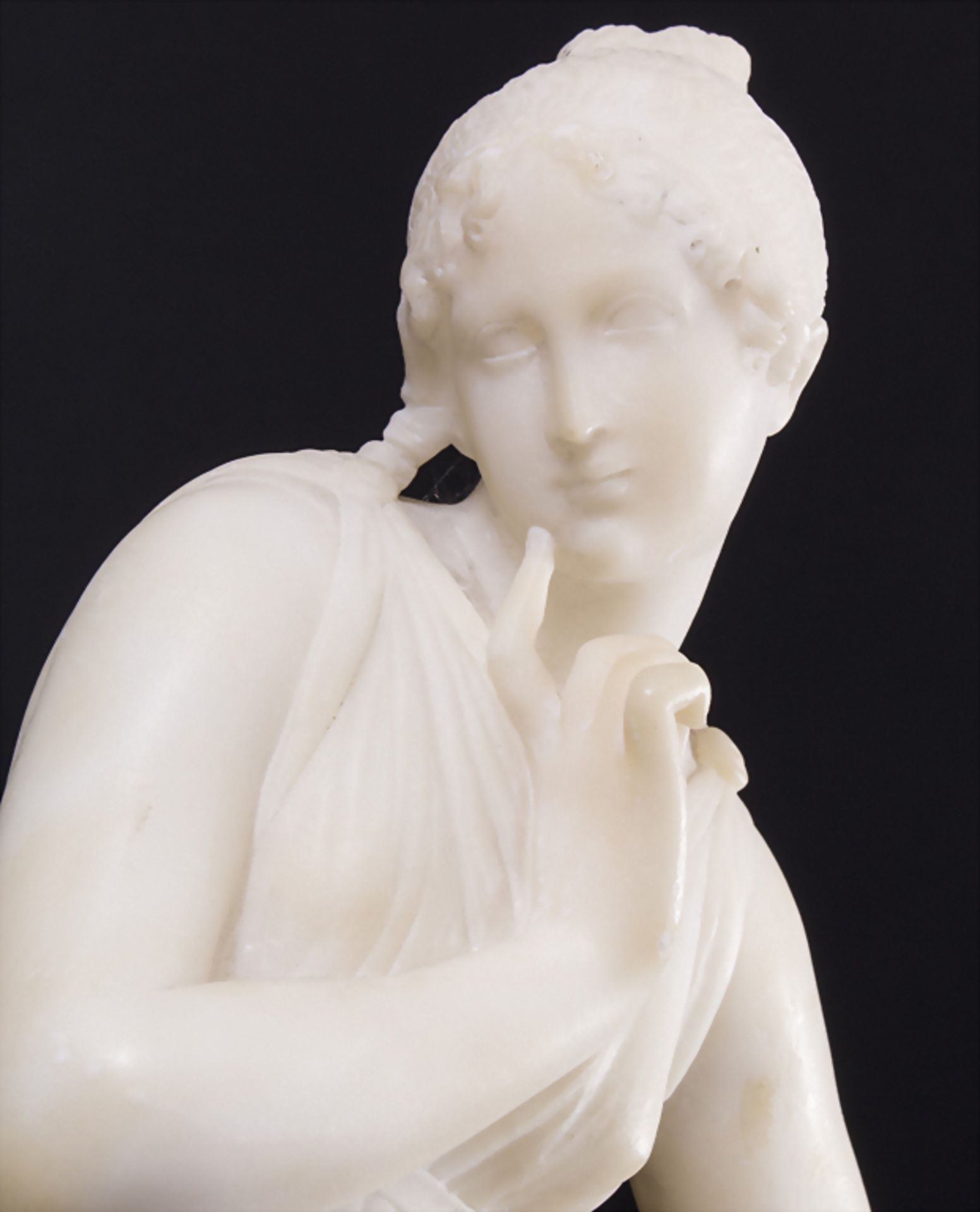 Alabaster Figur / An alabaster sculpture, Italien, um 1900Material: Alabaster,Höh - Image 3 of 11