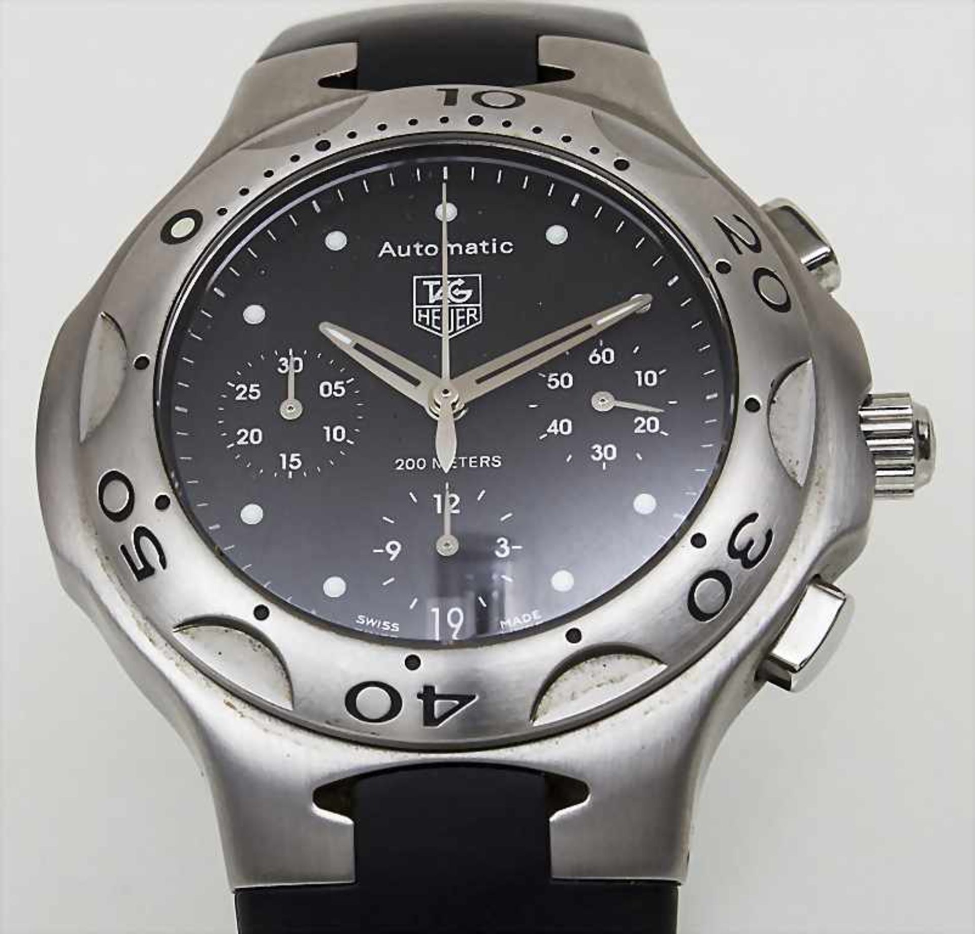 Tag Heuer Automatic Aquagraph, Schweiz, um 2000Gehäuse: Stahl, Wasserdicht bis 200 m,