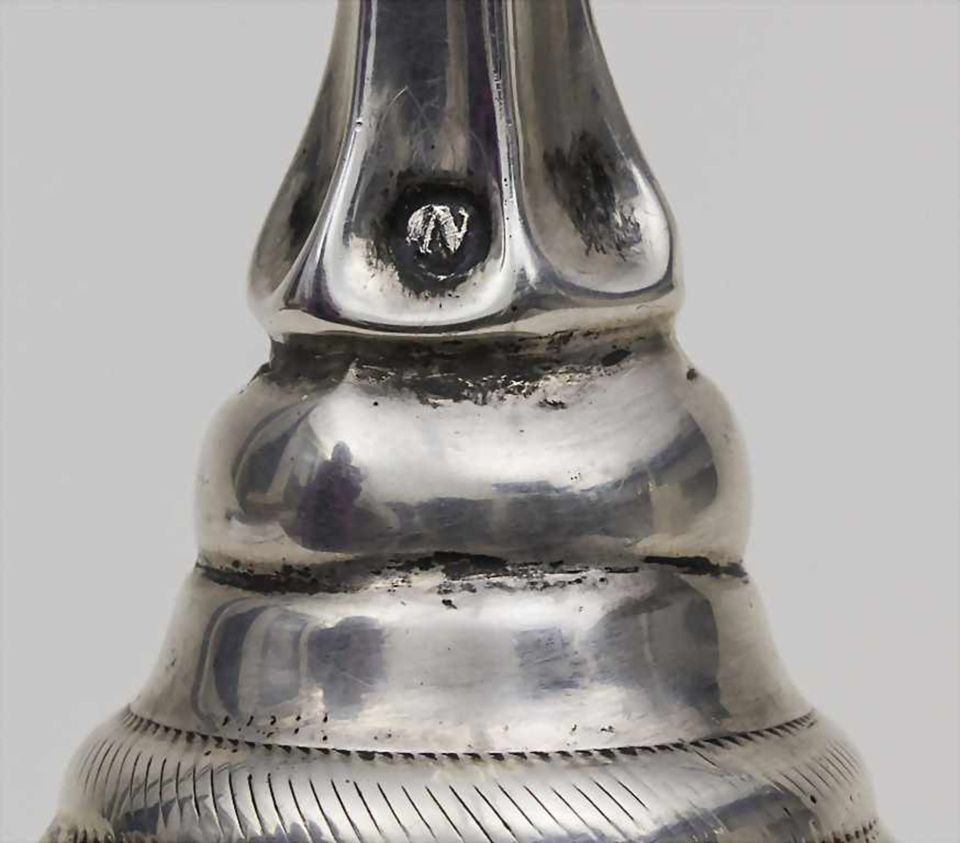 Tischglocke / A silver table bell, Niederlande / Netherlands, 1847Material: Silber, 83 - Image 3 of 3