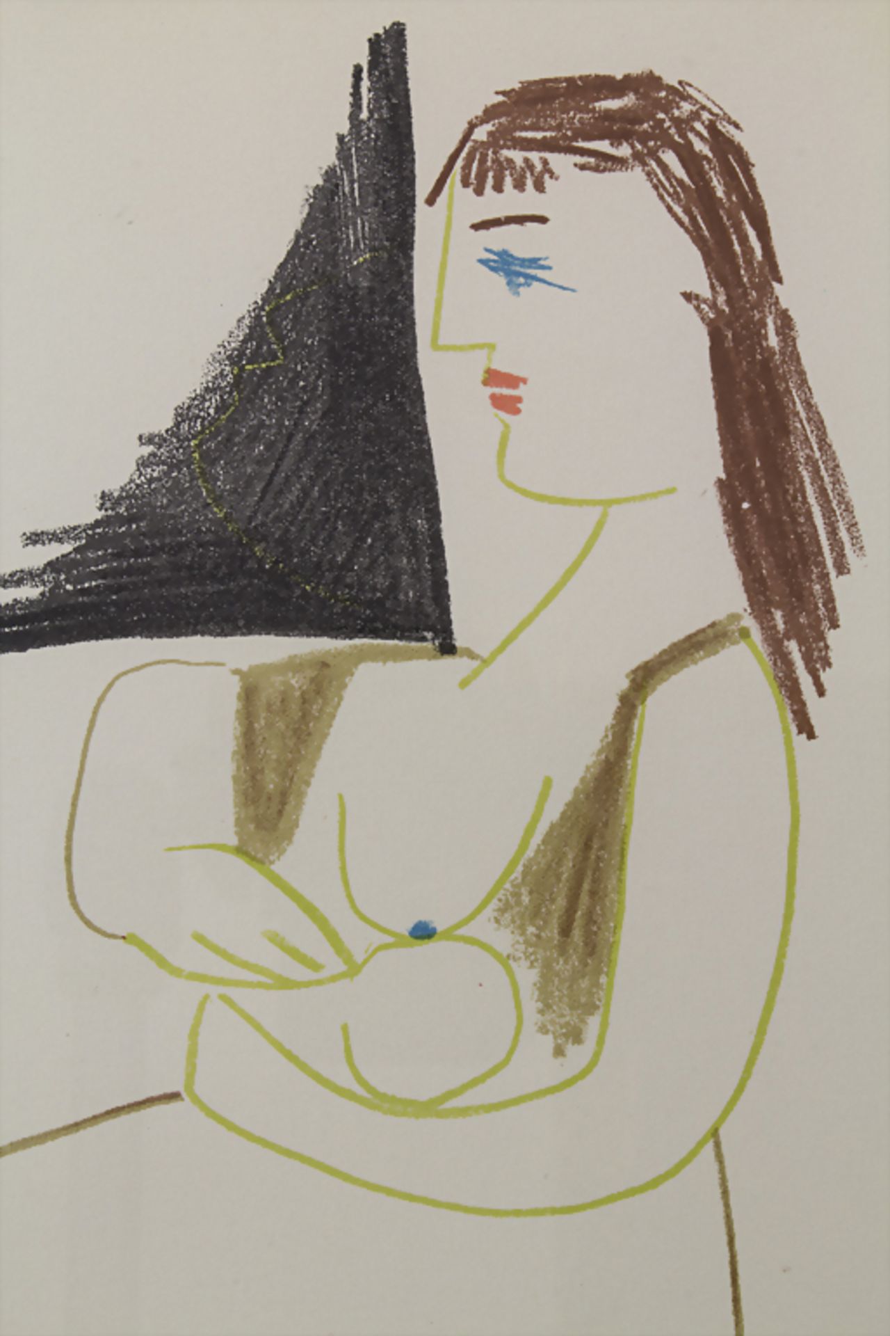 Pablo Picasso (1881-1973), 'Clown et femme nue' (aus Verve)Technik: Farblithografie au - Bild 2 aus 4