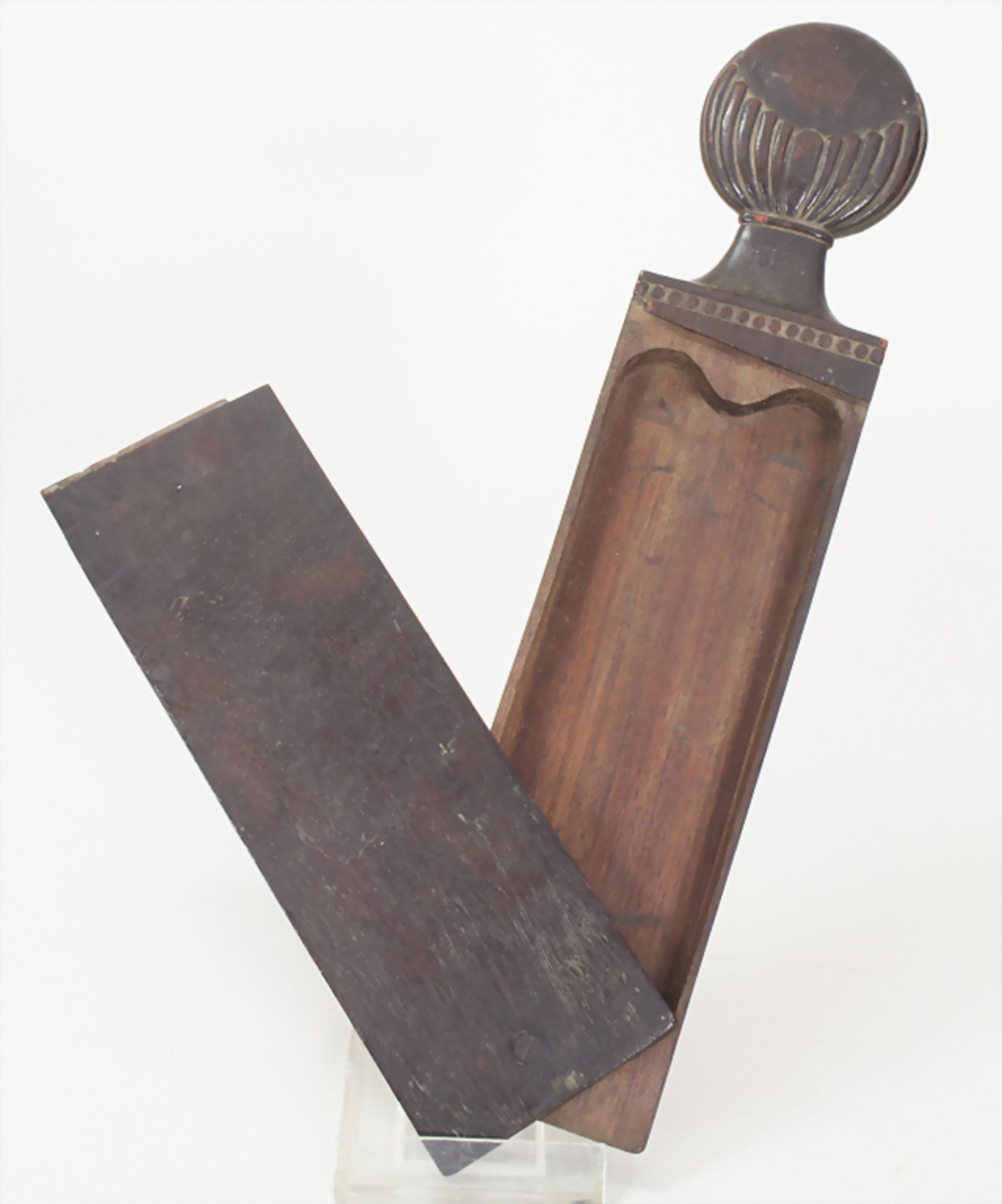Empire Griffelkasten für Schreibutensilien / A wooden Empire pencase, Frankreich, um 1800<b