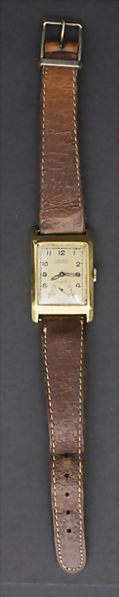 Art Deco HAU / A wristwatch, Longines, Schweiz/Swiss, um 1935Gehäuse: Gold 18 Kt 750 - Image 3 of 3