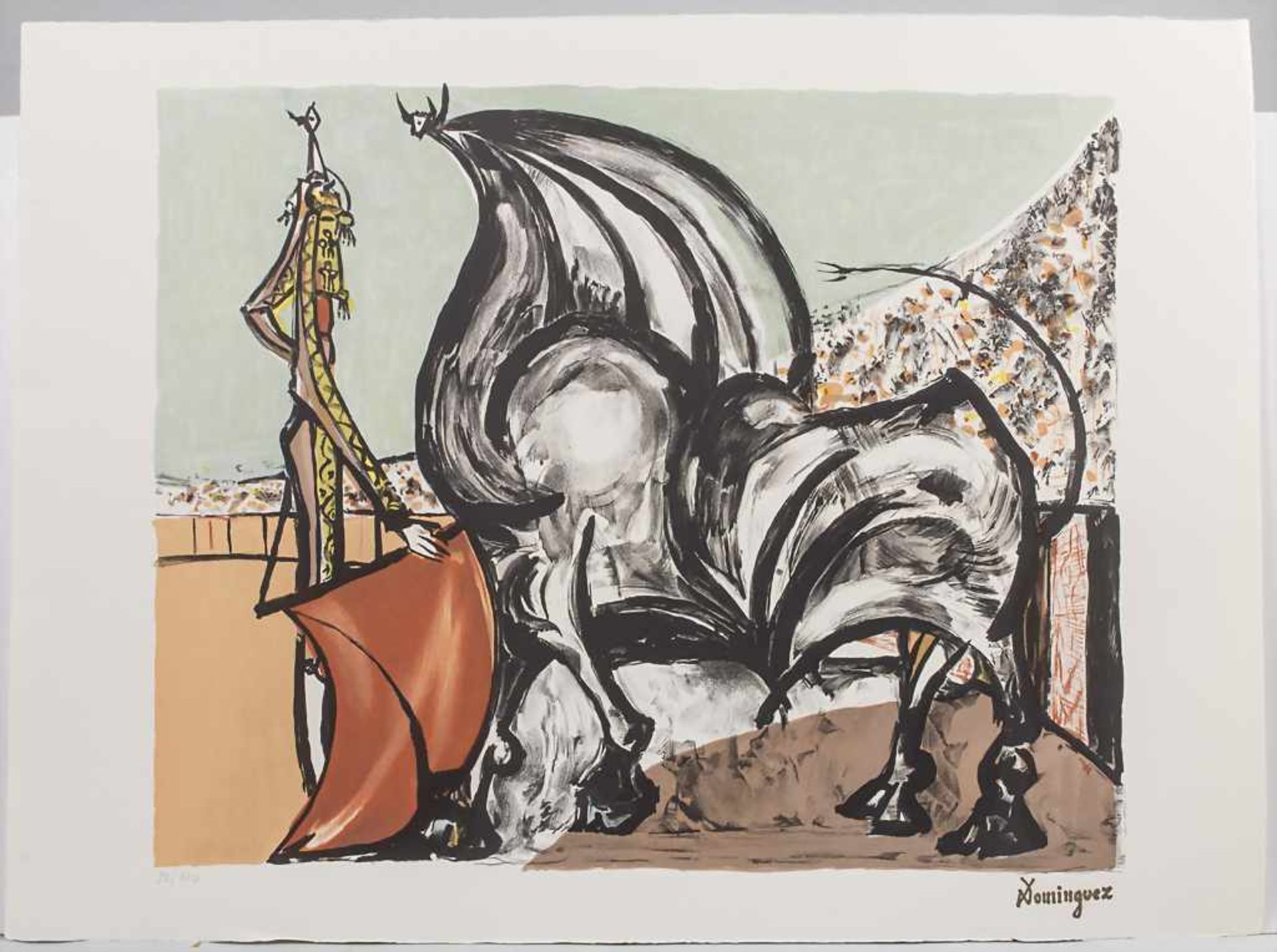 Oscar Dominguez (1906-1957), 'Hommage à Manolete'Technik: Farblithografie auf Velin ( - Image 2 of 4