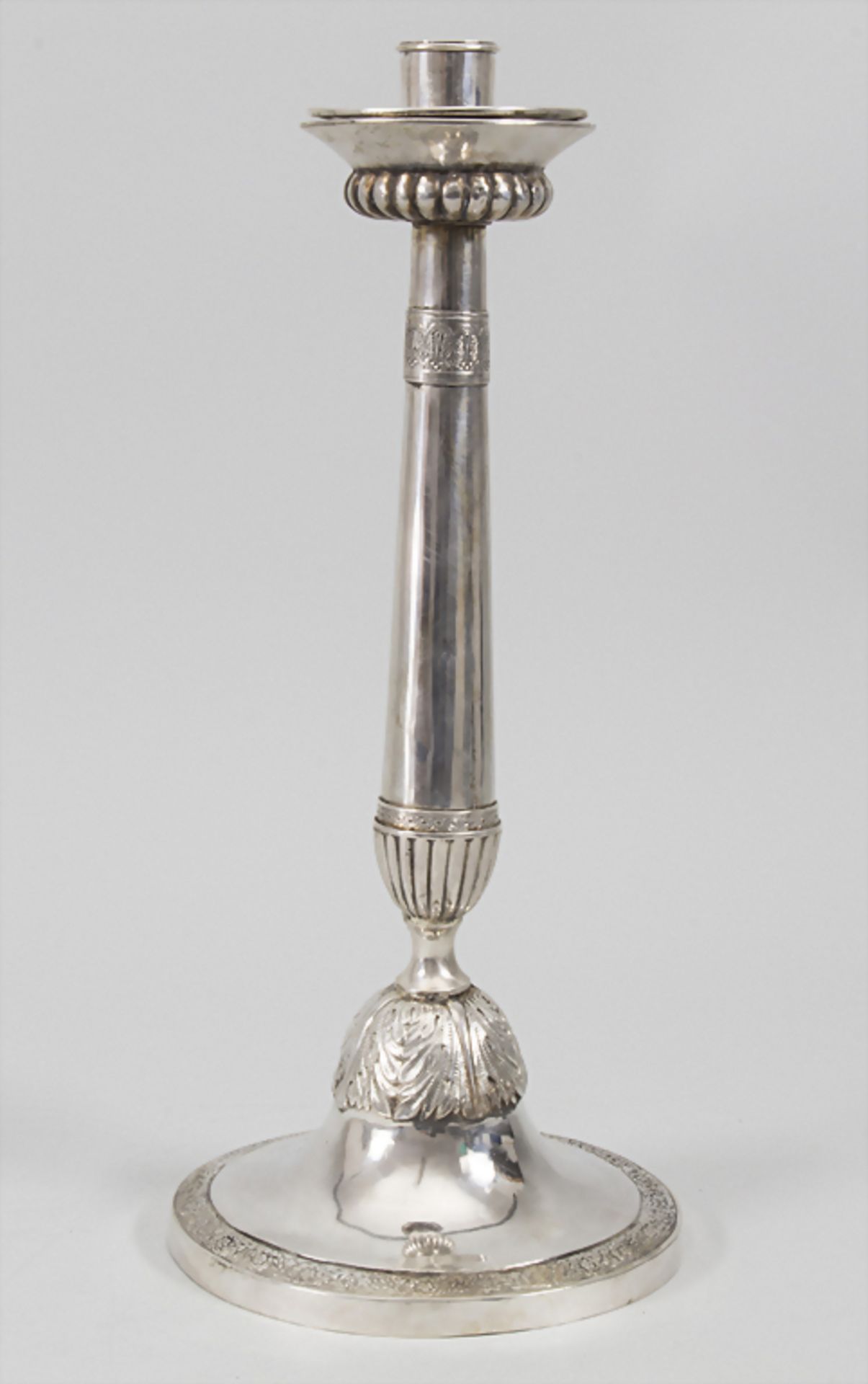 Kerzenleuchter / A silver candlestick, Brussels/Brüssel, 1814-1831Material: Silber 83 - Image 2 of 9