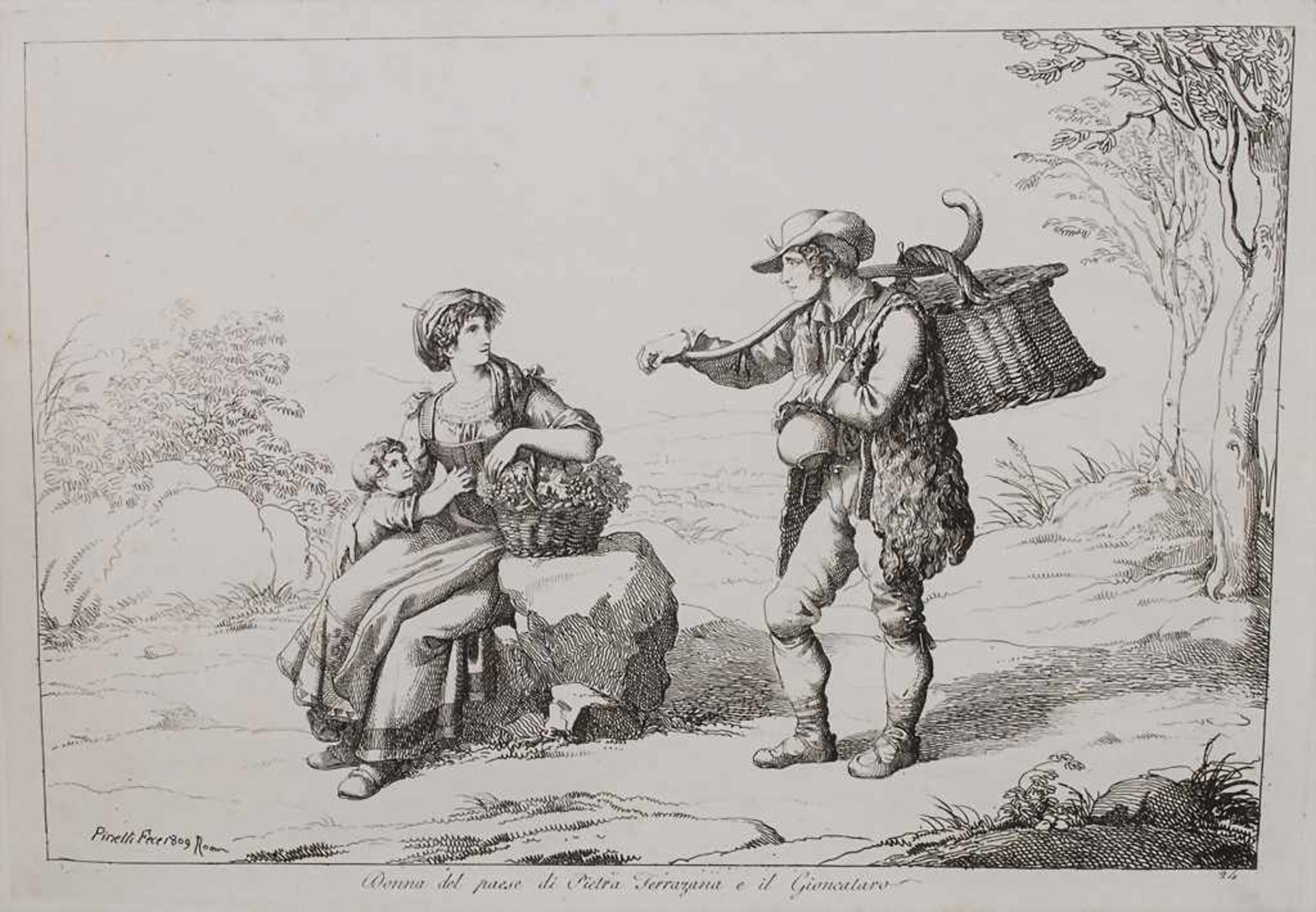 Bartolomeo Pinelli (1781-1835), 'Raccolta di Cinquanta Costumi Pittoreschi'Umfang: 50 - Bild 6 aus 8